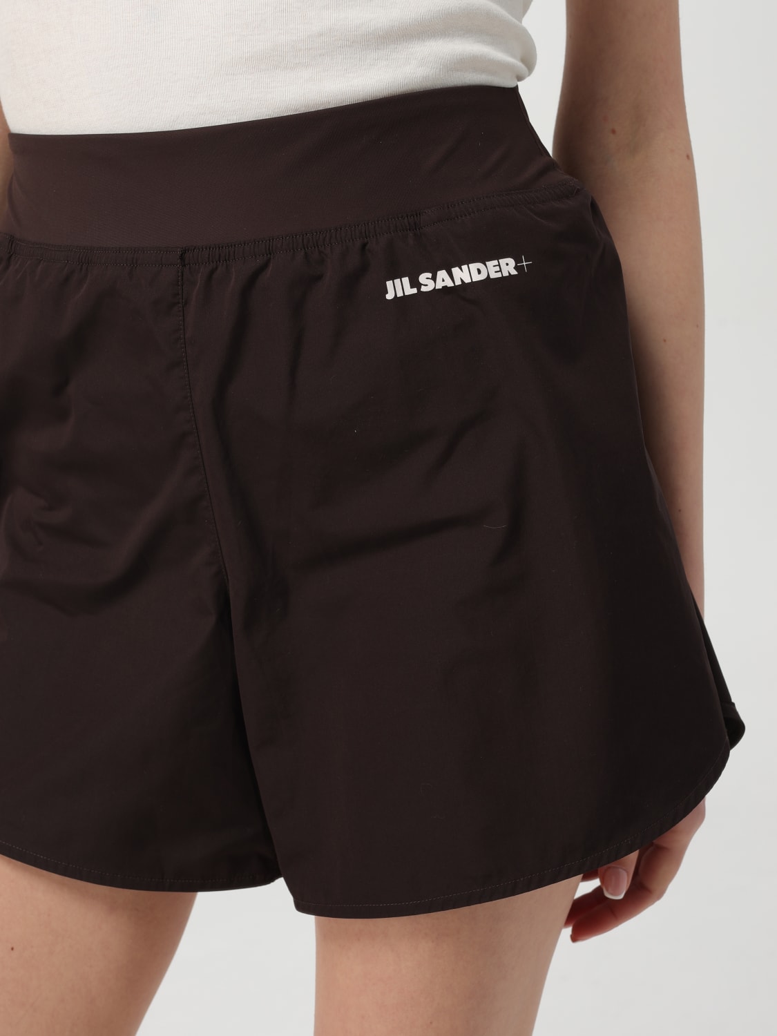 JIL SANDER PANTALONCINI: Pantaloncino Jil Sander in tessuto tecnico , Marrone - Img 4