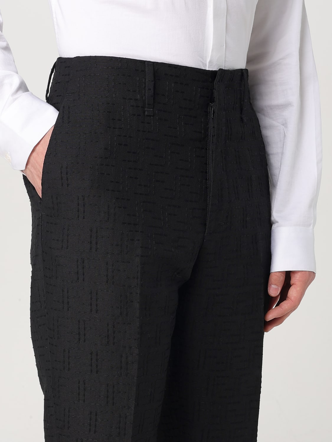 FENDI PANTALONES: Pantalón hombre Fendi, Negro - Img 4
