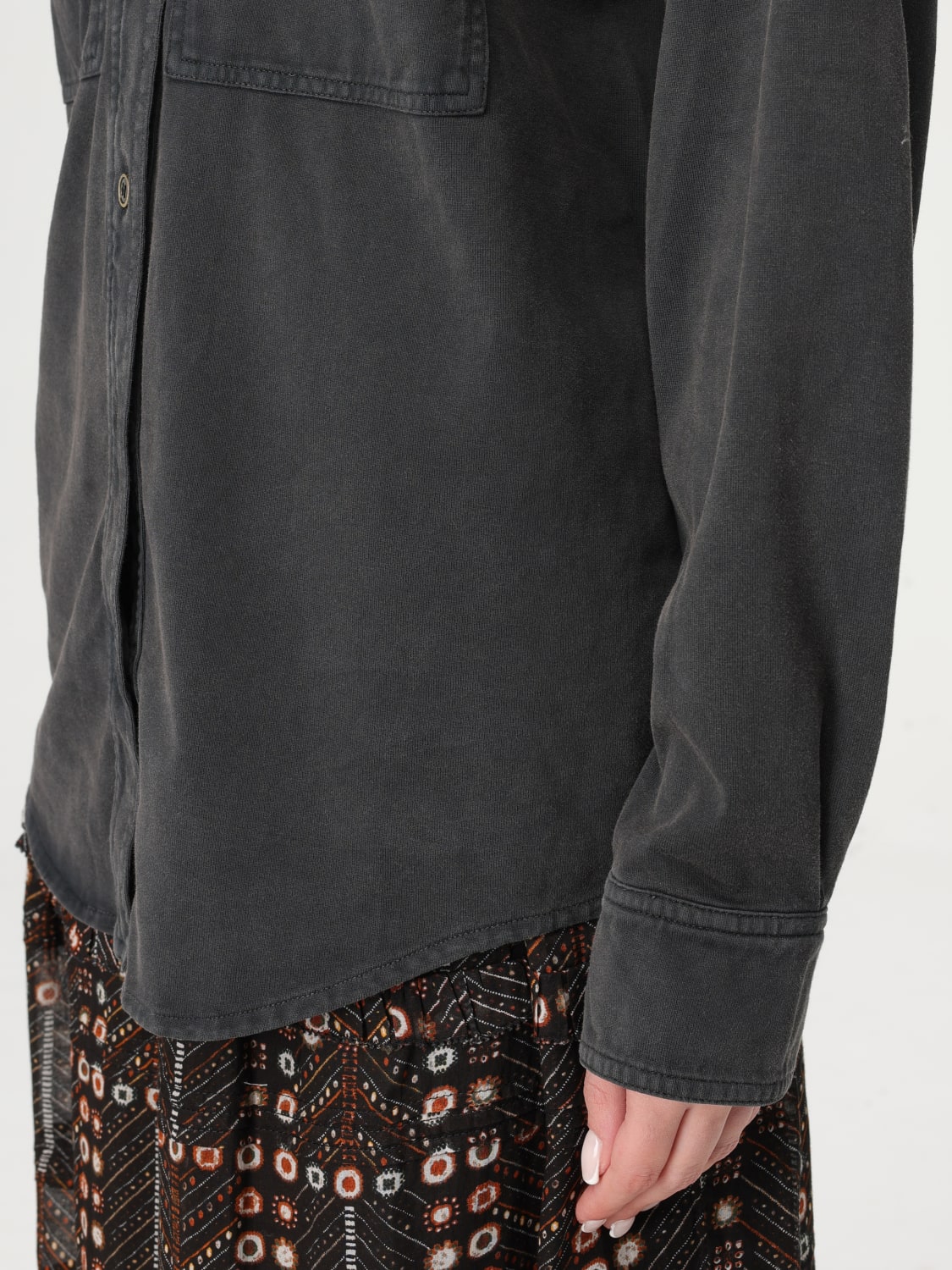 ISABEL MARANT ETOILE HEMDBLUSE: Hemdbluse damen Isabel Marant Etoile, Schwarz - Img 4