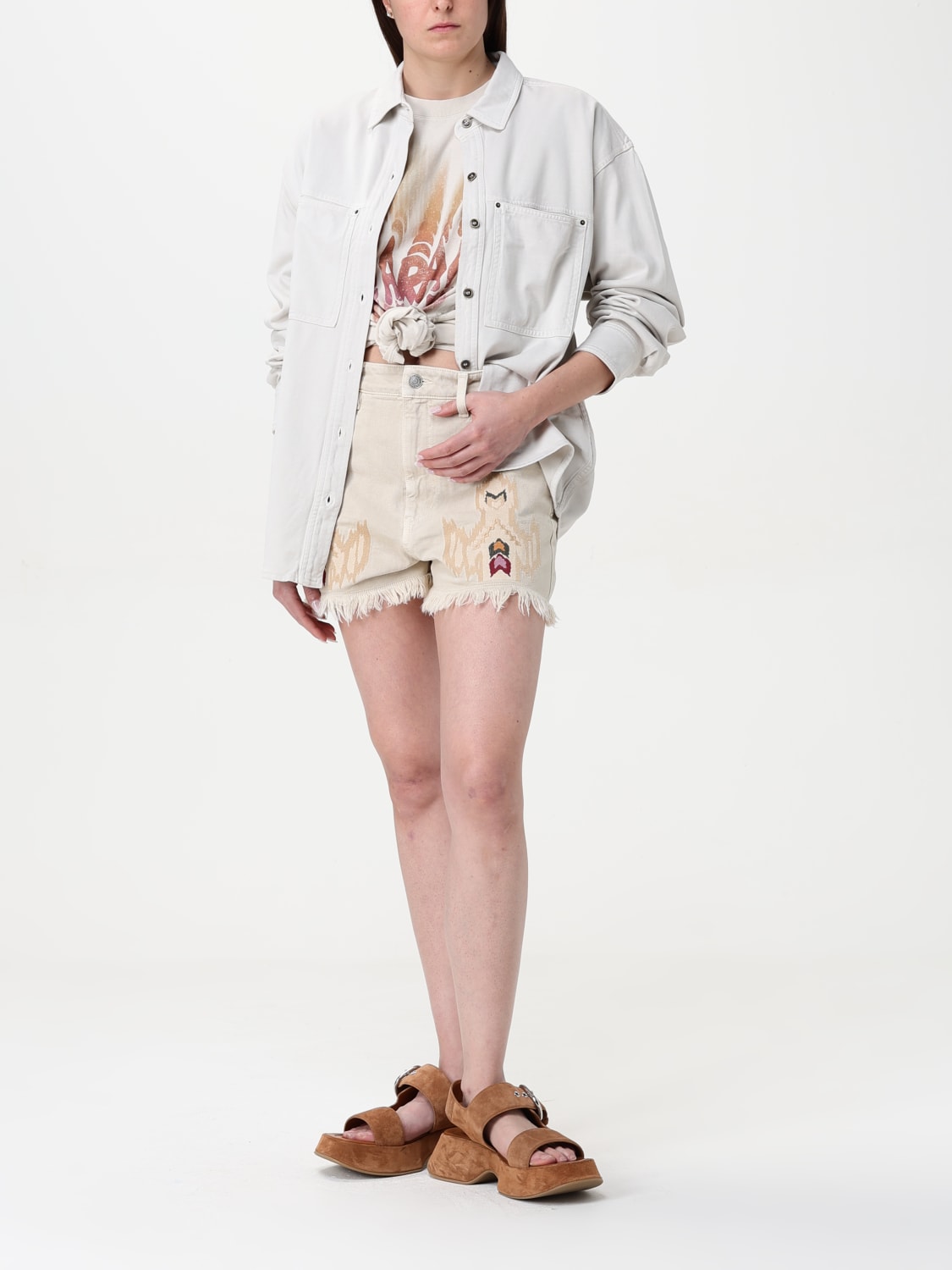 ISABEL MARANT ETOILE CAMISA: Camisa mujer Isabel Marant Etoile, Crudo - Img 2