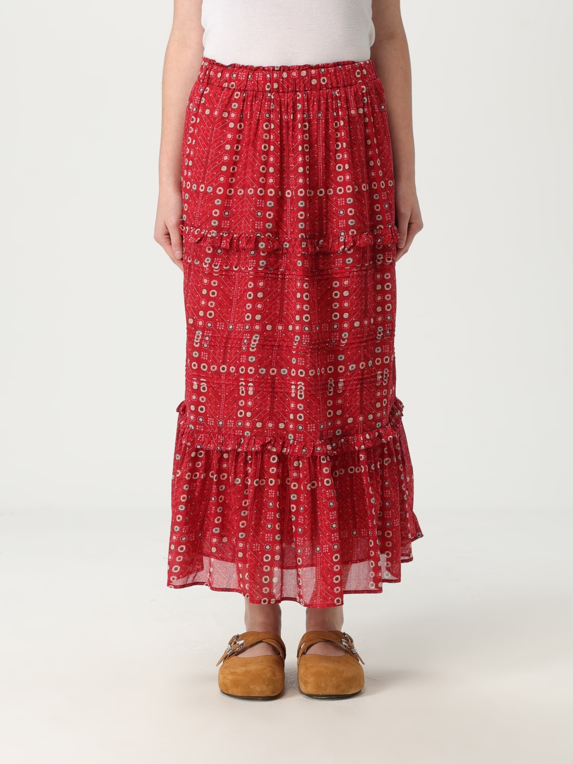 スカート ISABEL MARANT ETOILE Woman Skirt Red JU0239FAC1J19E 70RD ISABEL MARANT ETOILE: Skirt woman - Red | Isabel Marant