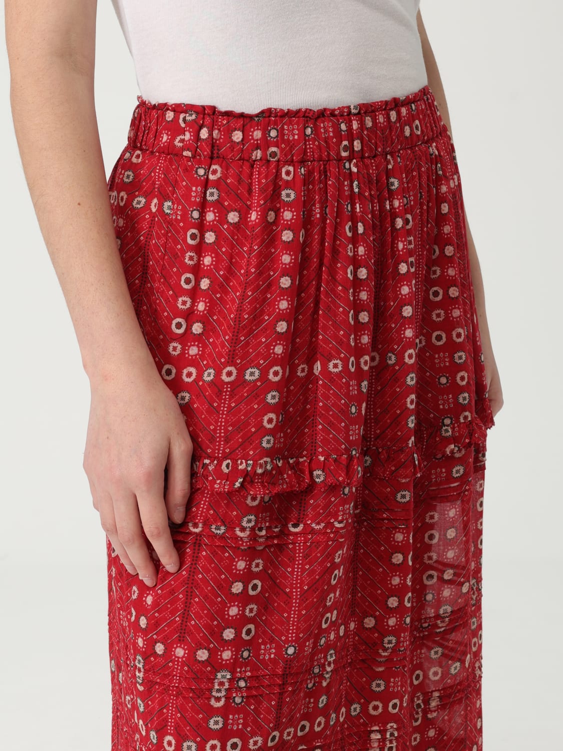 スカート ISABEL MARANT ETOILE Woman Skirt Red JU0239FAC1J19E 70RD ISABEL MARANT ETOILE: Skirt woman - Red | Isabel Marant