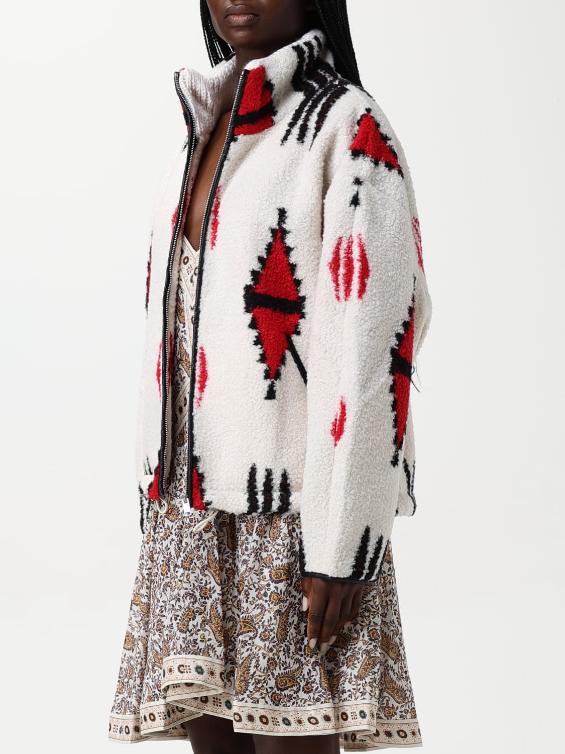 Isabel Marant Etoile 25AJU0363FAC3B01E01BK 関税送料込 ISABEL MARANT ETOILE: Jacket woman - Ecru | Isabel Marant