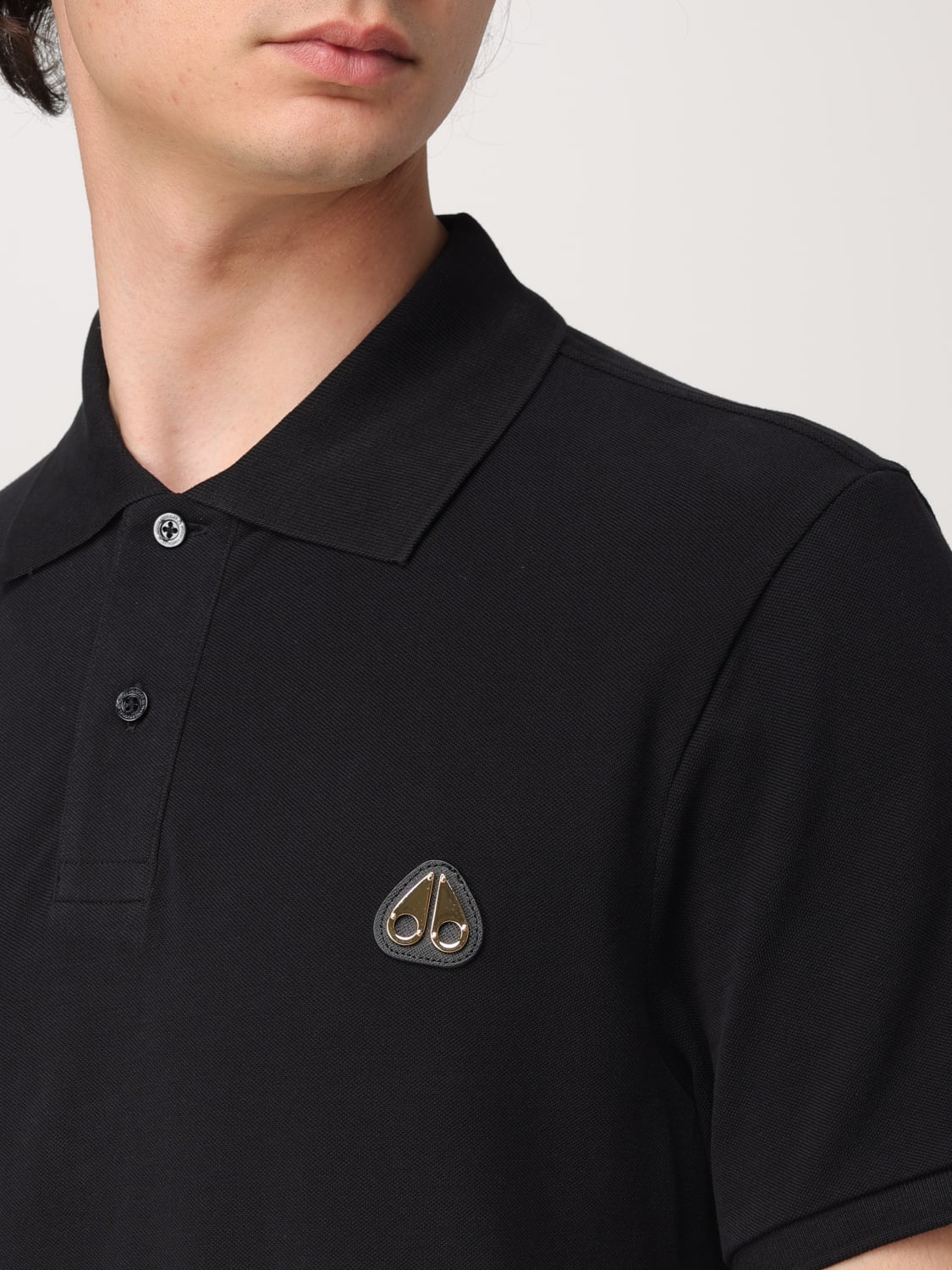 MOOSE KNUCKLES POLO SHIRT: Polo shirt men Moose Knuckles, Black - Img 3
