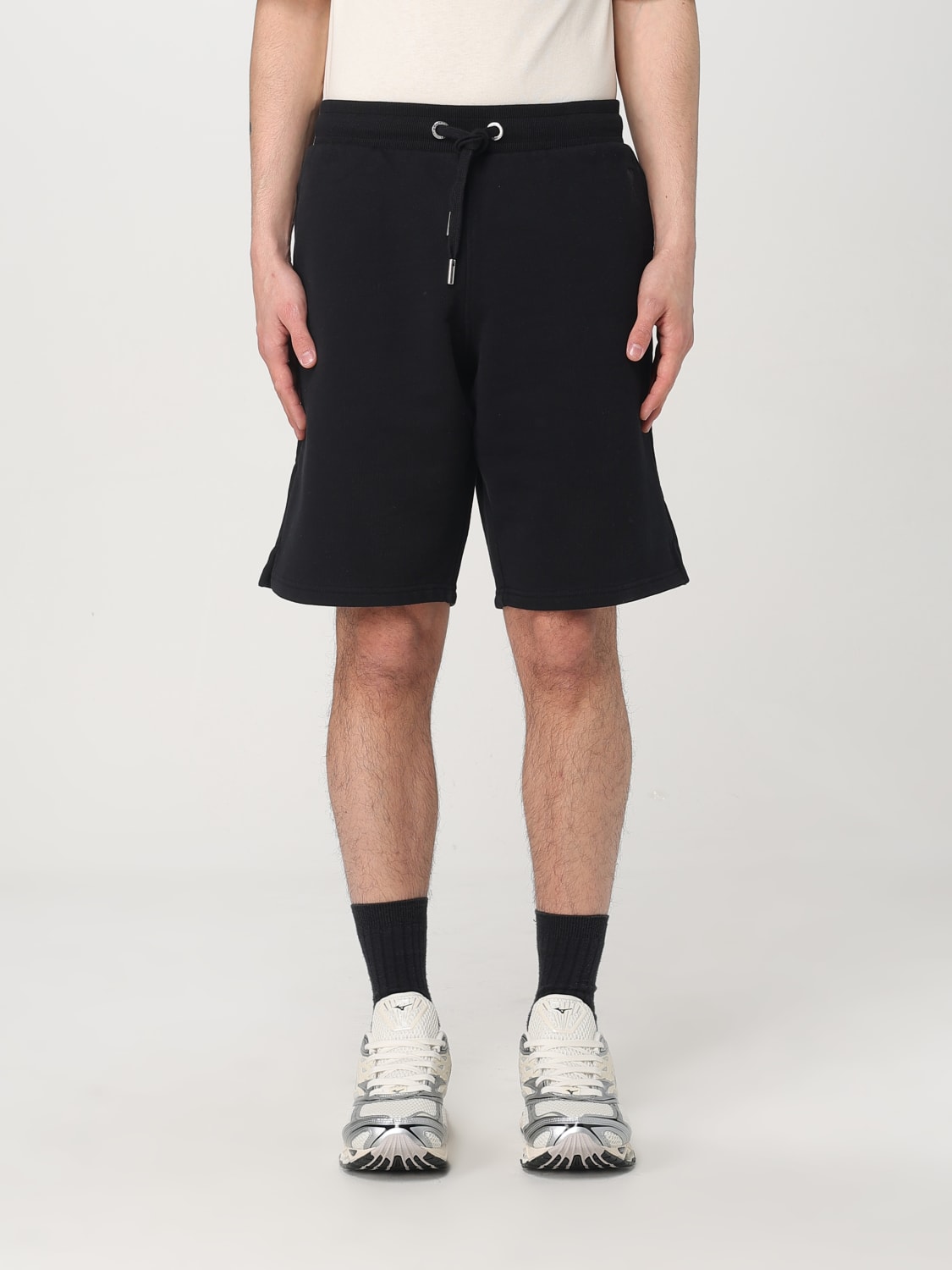 AMI PARIS PANTALONCINO: Pantaloncino Ami Paris in cotone stretch , Nero - Img 1