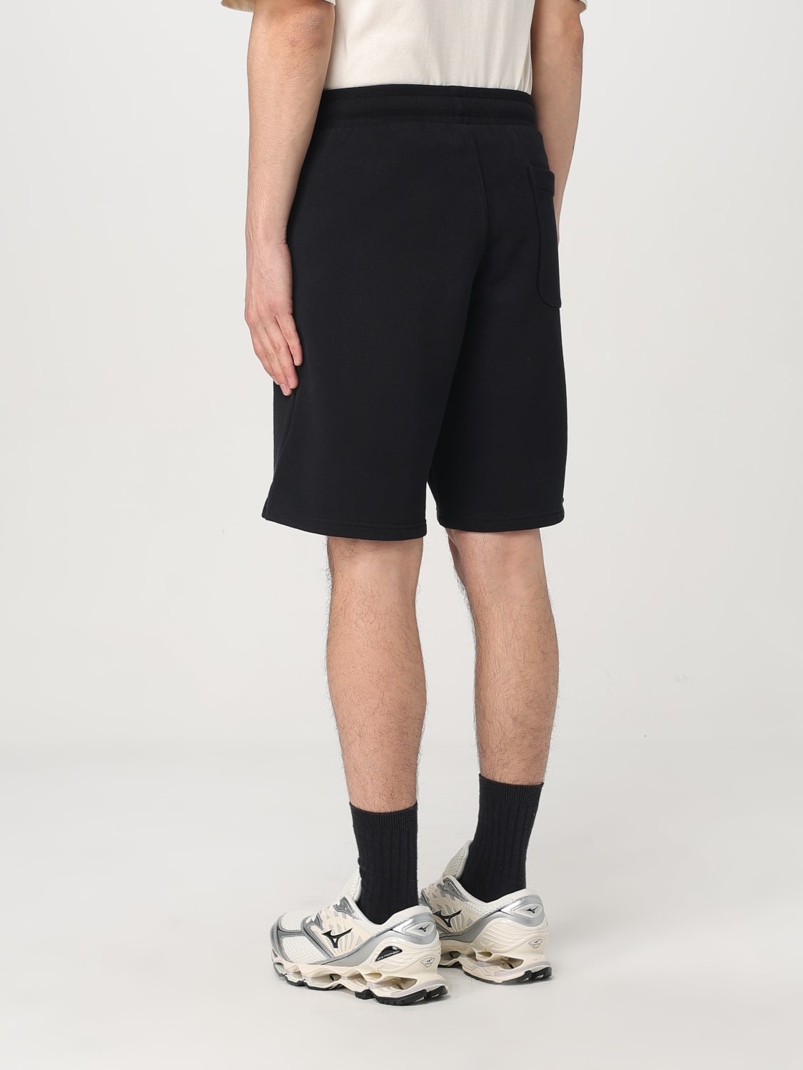 AMI PARIS PANTALONCINO: Pantaloncino Ami Paris in cotone stretch , Nero - Img 3