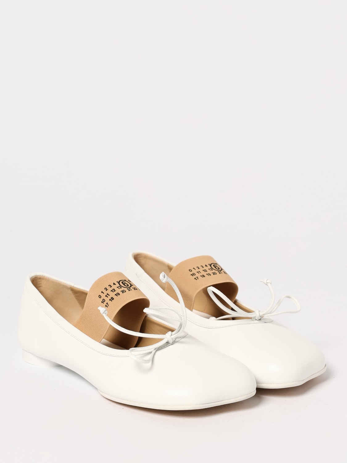 フラットシューズ MM6 MAISON MARGIELA Woman Ballet flats White S59WZ0099P3628 MM6 MAISON MARGIELA: Ballet flats woman - White | Mm6 Maison