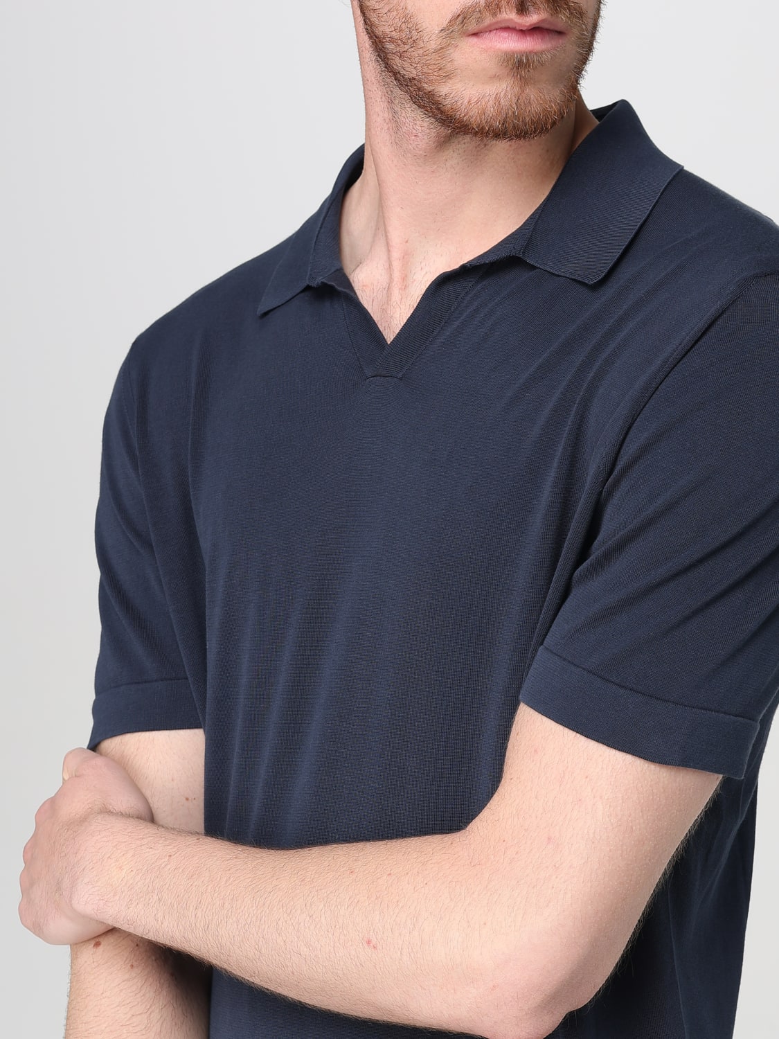 DRUMOHR POLO SHIRT: Polo shirt men Drumohr, Blue - Img 3