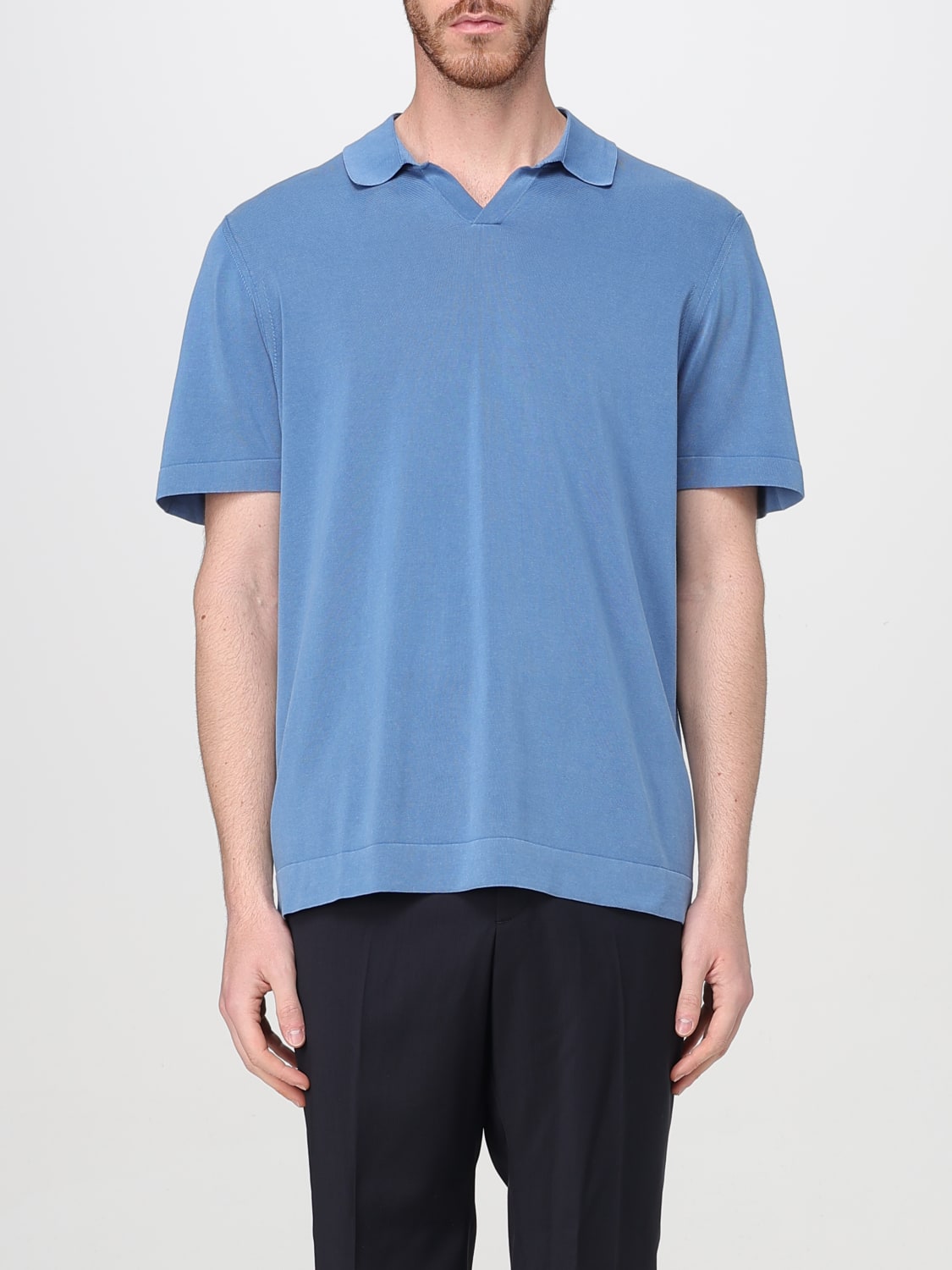 DRUMOHR POLO SHIRT: Polo shirt men Drumohr, Gnawed Blue - Img 1