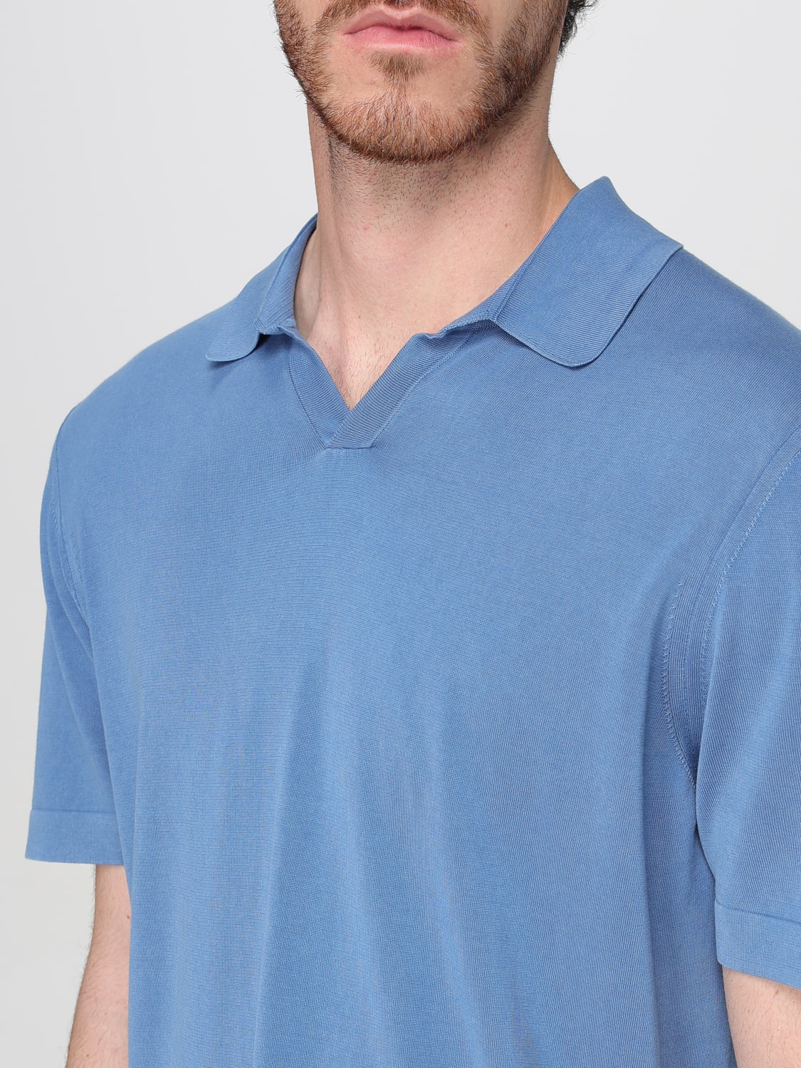 DRUMOHR POLO SHIRT: Polo shirt men Drumohr, Gnawed Blue - Img 3