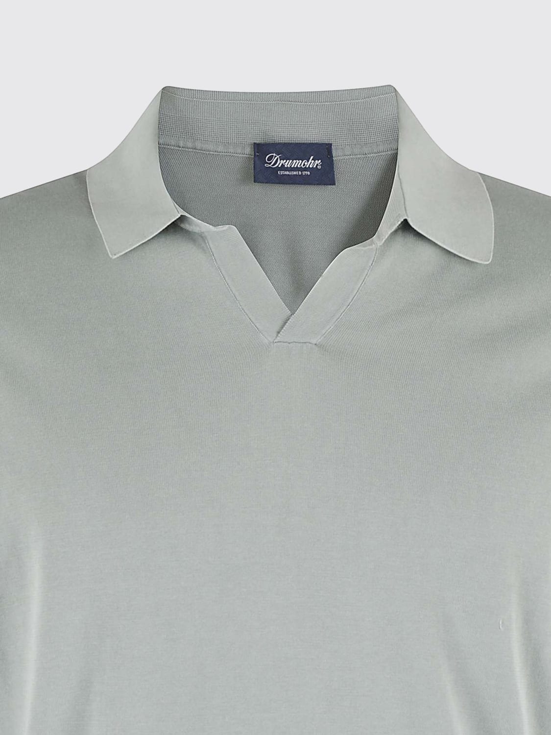 DRUMOHR POLO: Polo herren Drumohr, Sage Grün - Img 3