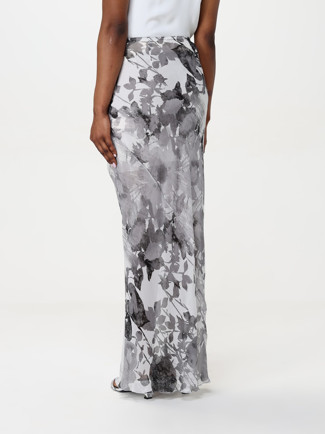ワンピース PATRIZIA PEPE Women Mid Skirts 8A1411A528FF3000 GRAY Sequin midi skirt | Grey | Patrizia Pepe