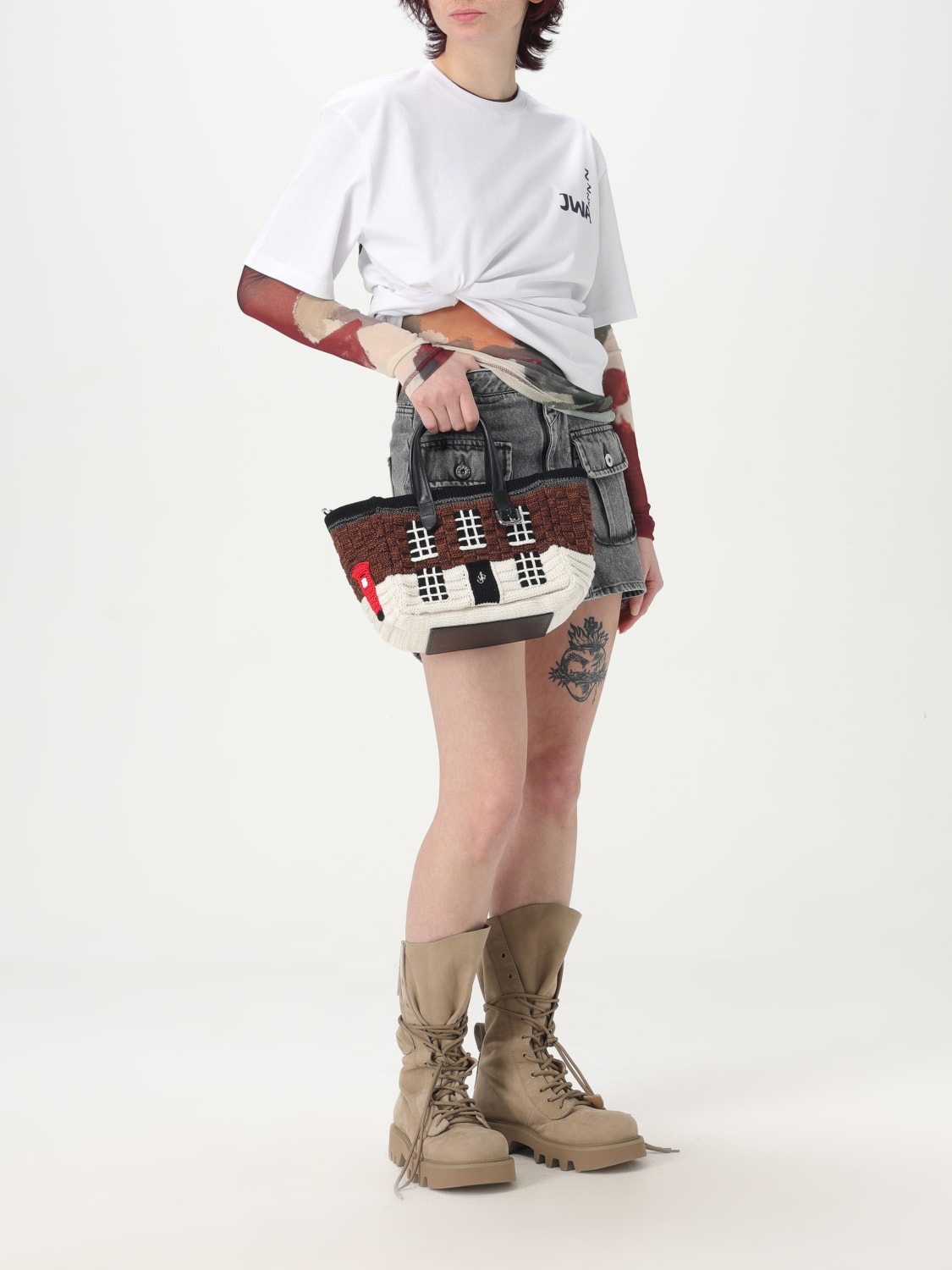 JW ANDERSON T-SHIRT: T-shirt femme Jw Anderson, Blanc - Img 2