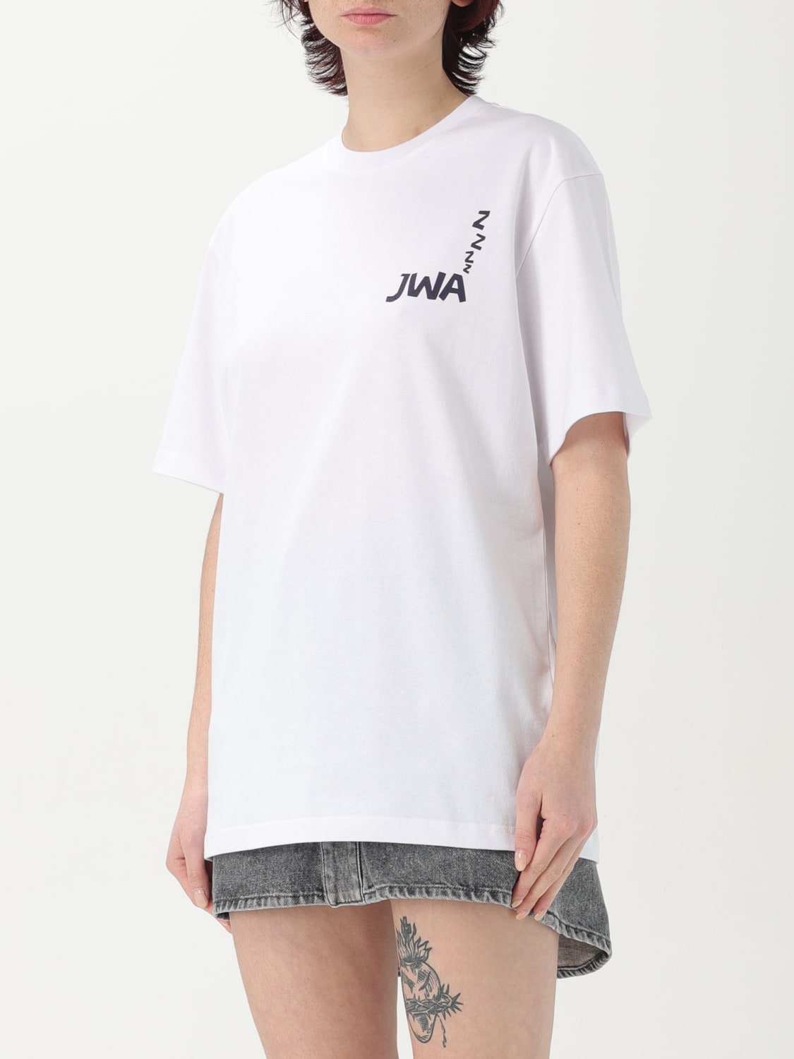 JW ANDERSON T-SHIRT: T-shirt femme Jw Anderson, Blanc - Img 4