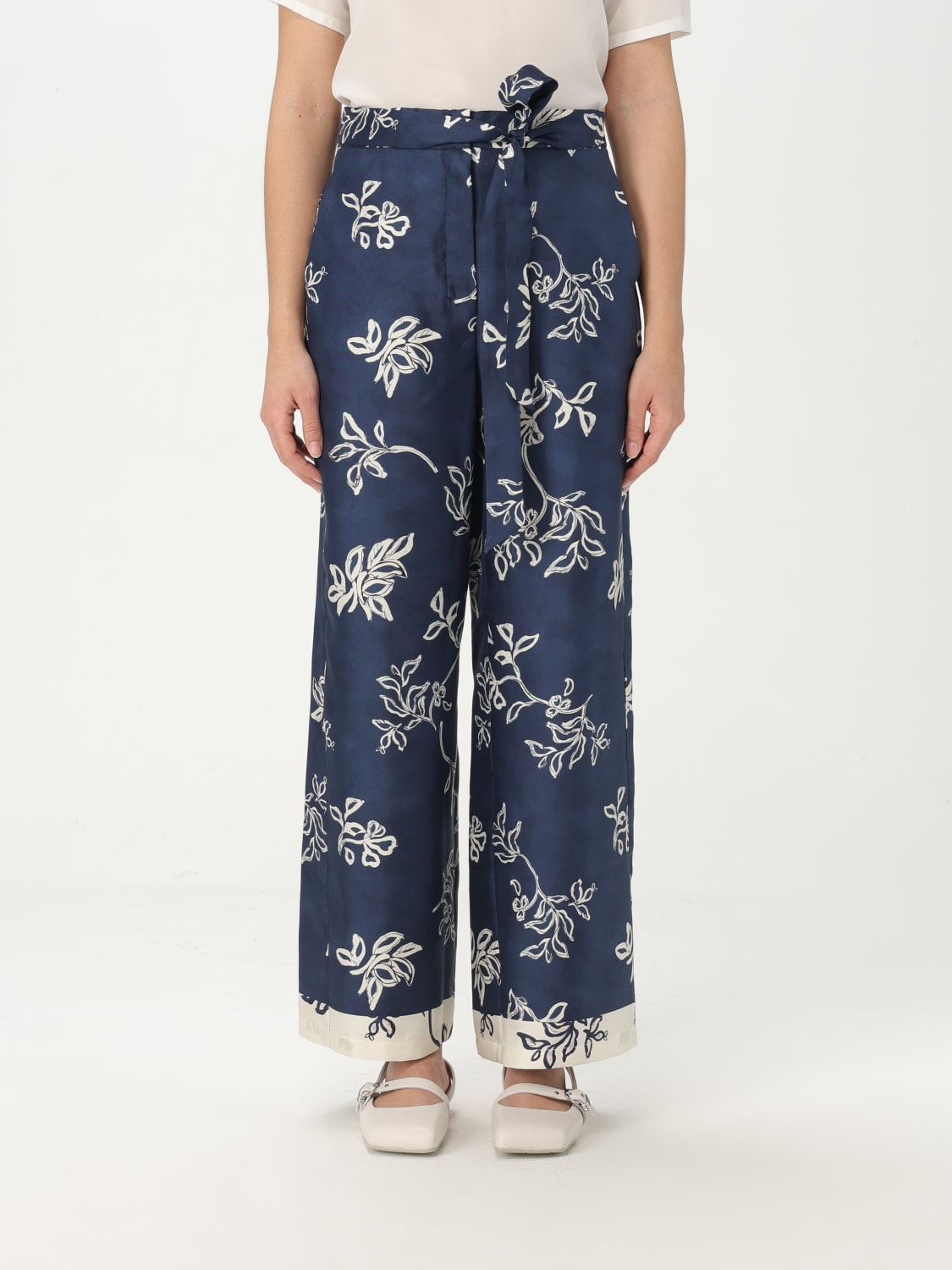 パンツ 'S Max Mara Woman Pants Blue 2519131203600 001 S MAX MARA：パンツ レディース - ブルー | GIGLIO.COM