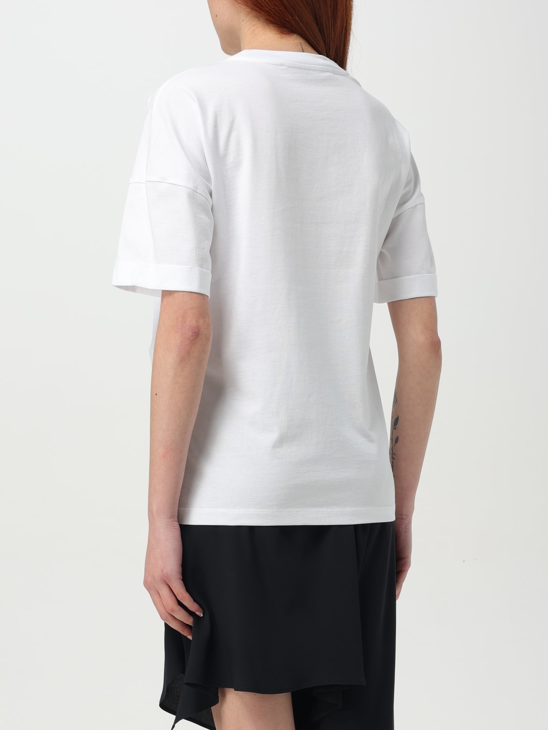 FEDERICA TOSI T-SHIRTS: T-shirt cut-out Federica Tosi in cotone, Bianco - Img 2