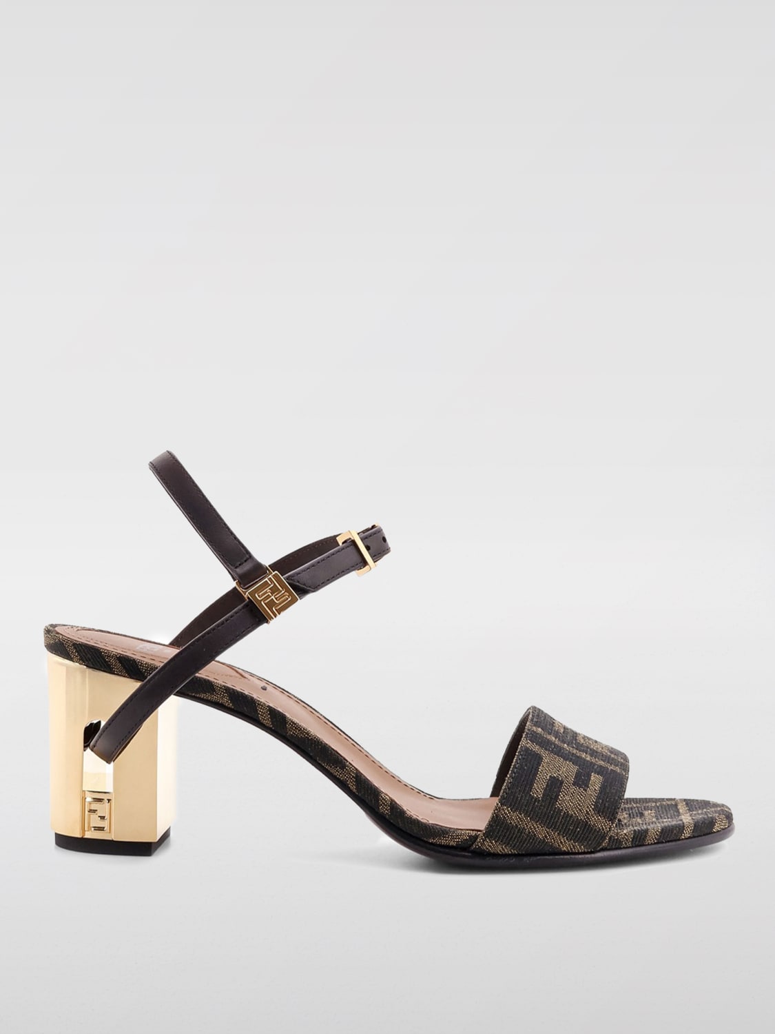 シューズ・サンダルその他 FENDI Woman Heeled sandals Brown 8X8663AJZF F1D1C fendi.jpg