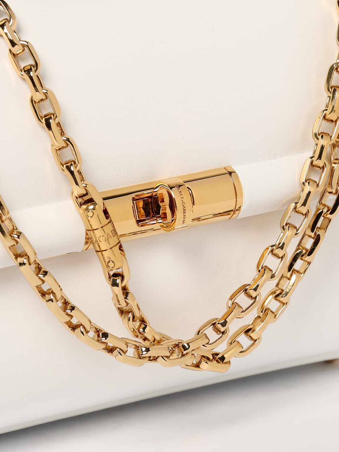 DOLCE & GABBANA MINITASCHE: Umhängetasche damen Dolce & Gabbana, Weiß - Img 4