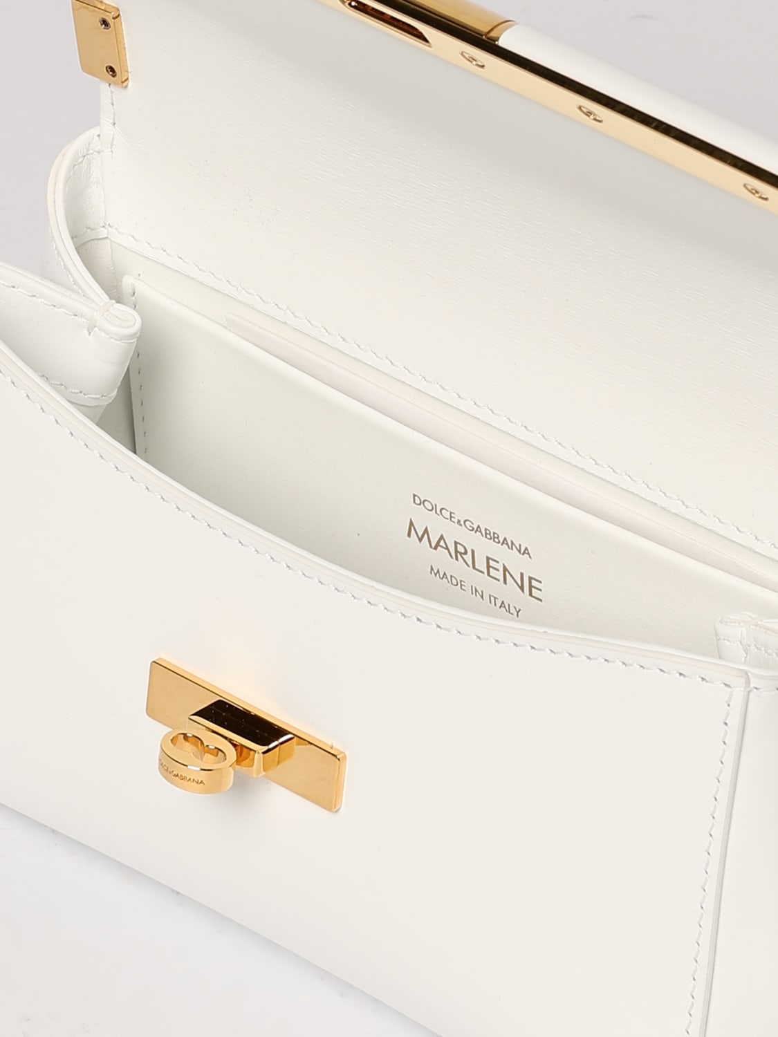 DOLCE & GABBANA MINITASCHE: Umhängetasche damen Dolce & Gabbana, Weiß - Img 5