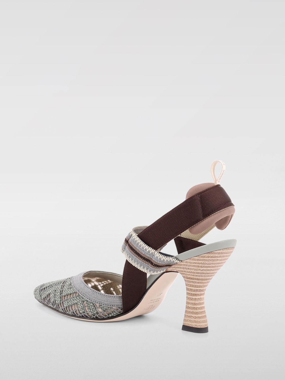 FENDI: Shoes woman - Blue | Fendi pumps 8J8669ASB4 online at