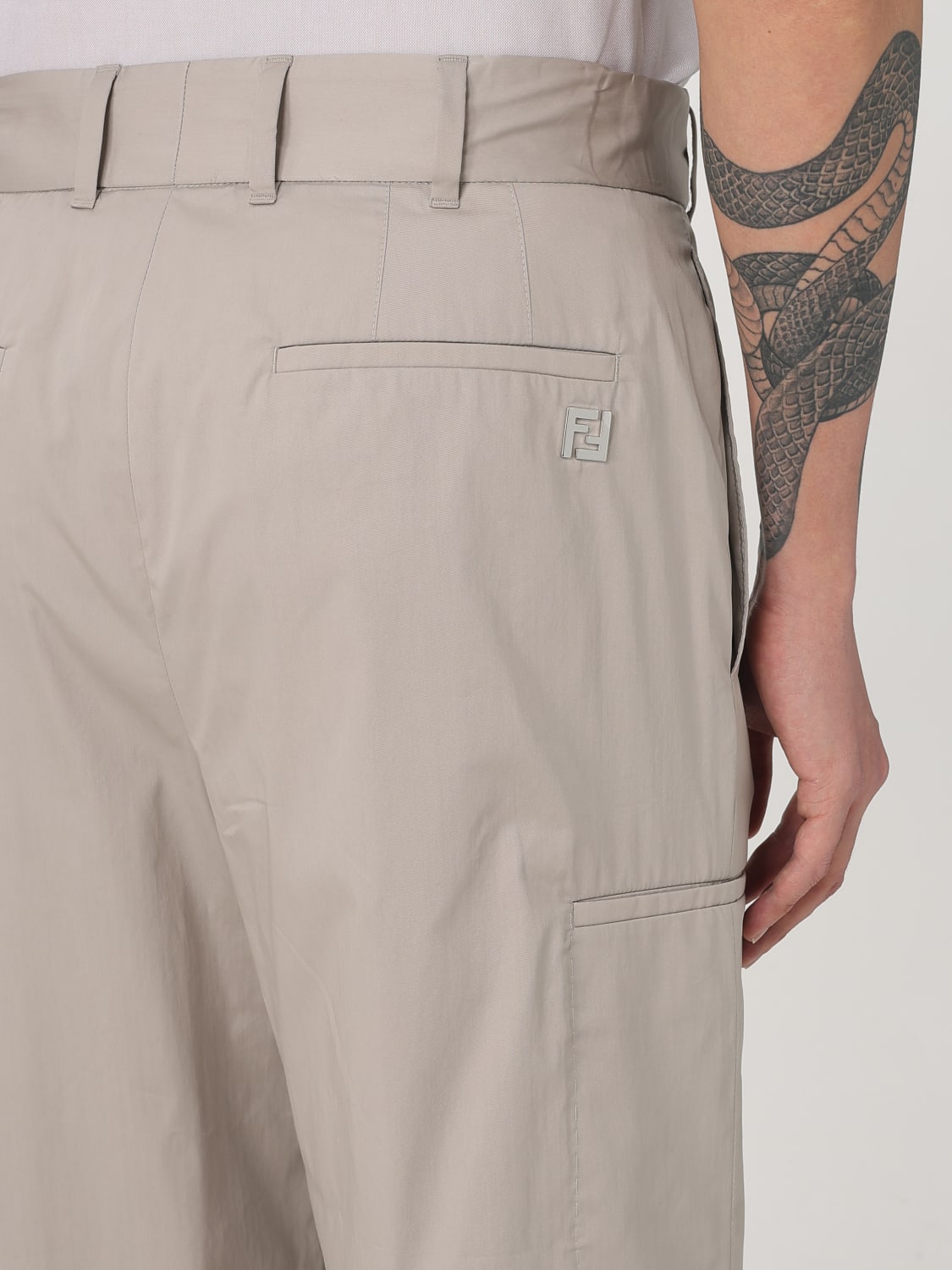 FENDI PANTALONES: Pantalón hombre Fendi, Gris - Img 5
