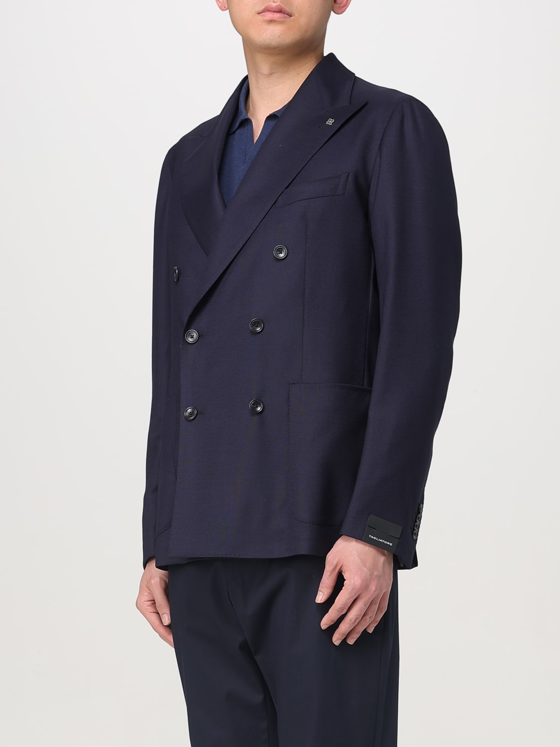 TAGLIATORE JACKET: Tagliatore men's blazer, Blue - Img 3
