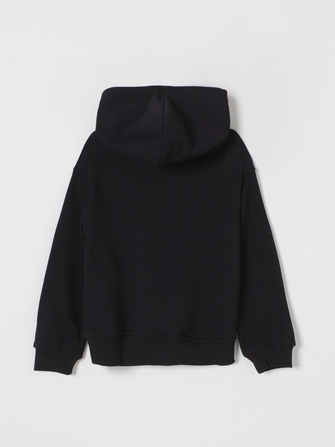 MOSCHINO MAGLIA: Felpa con cappuccio con stampa Teddy Moschino, Nero - Img 2
