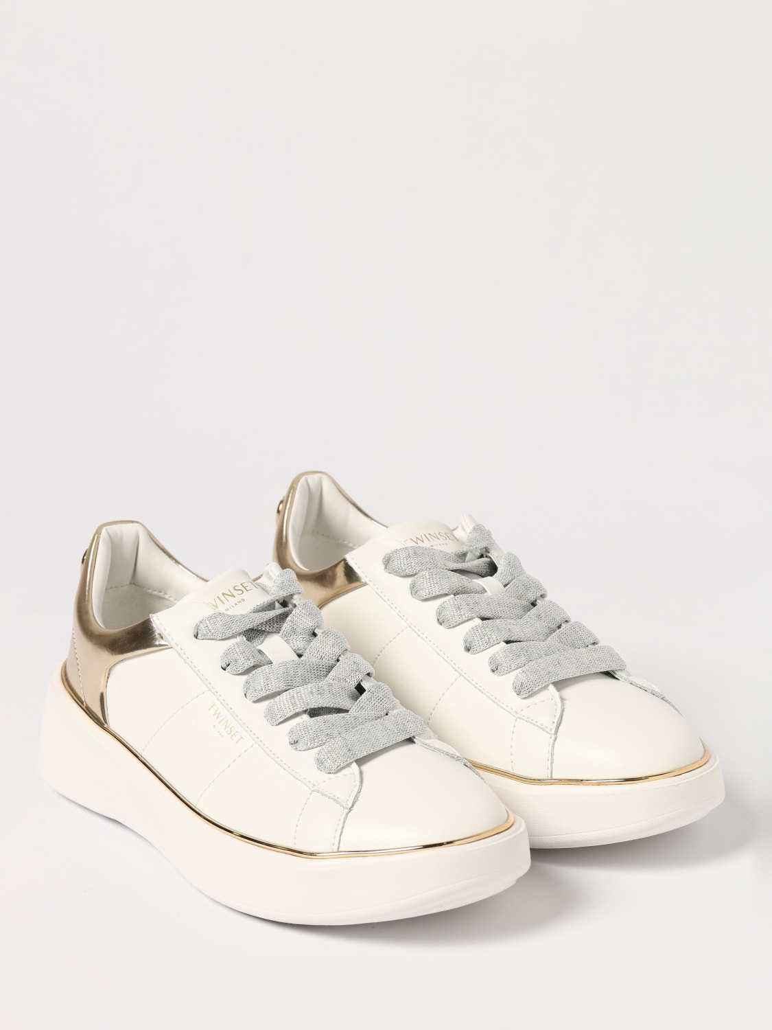 TWINSET BASKETS: Baskets femme Twinset, Blanc - Img 2