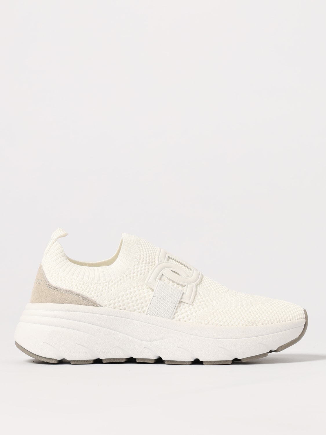 TWINSET SNEAKERS: Sneakers Running Twinset in maglia stretch , Bianco - Img 1