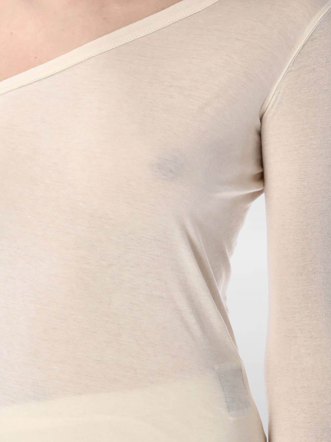 RICK OWENS DRKSHDW TOP: Top mujer Rick Owens Drkshdw, Beige - Img 3