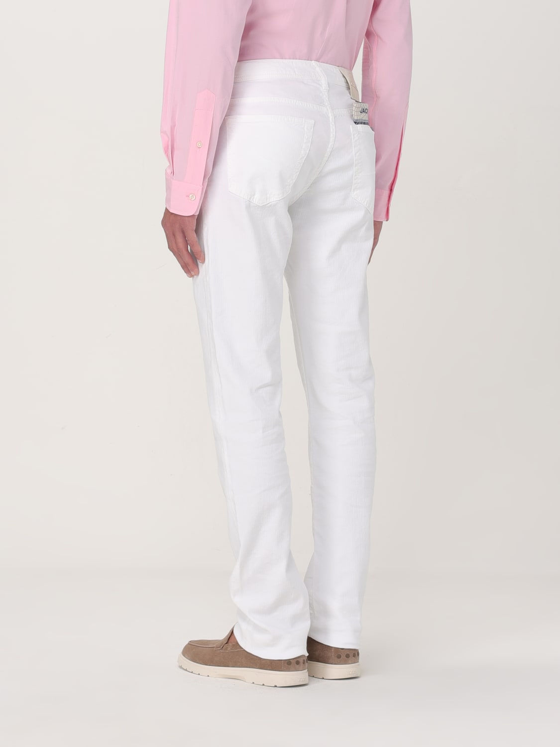 JACOB COHEN 裤子: 裤子 男士 Jacob Cohen, 白色 - Img 2