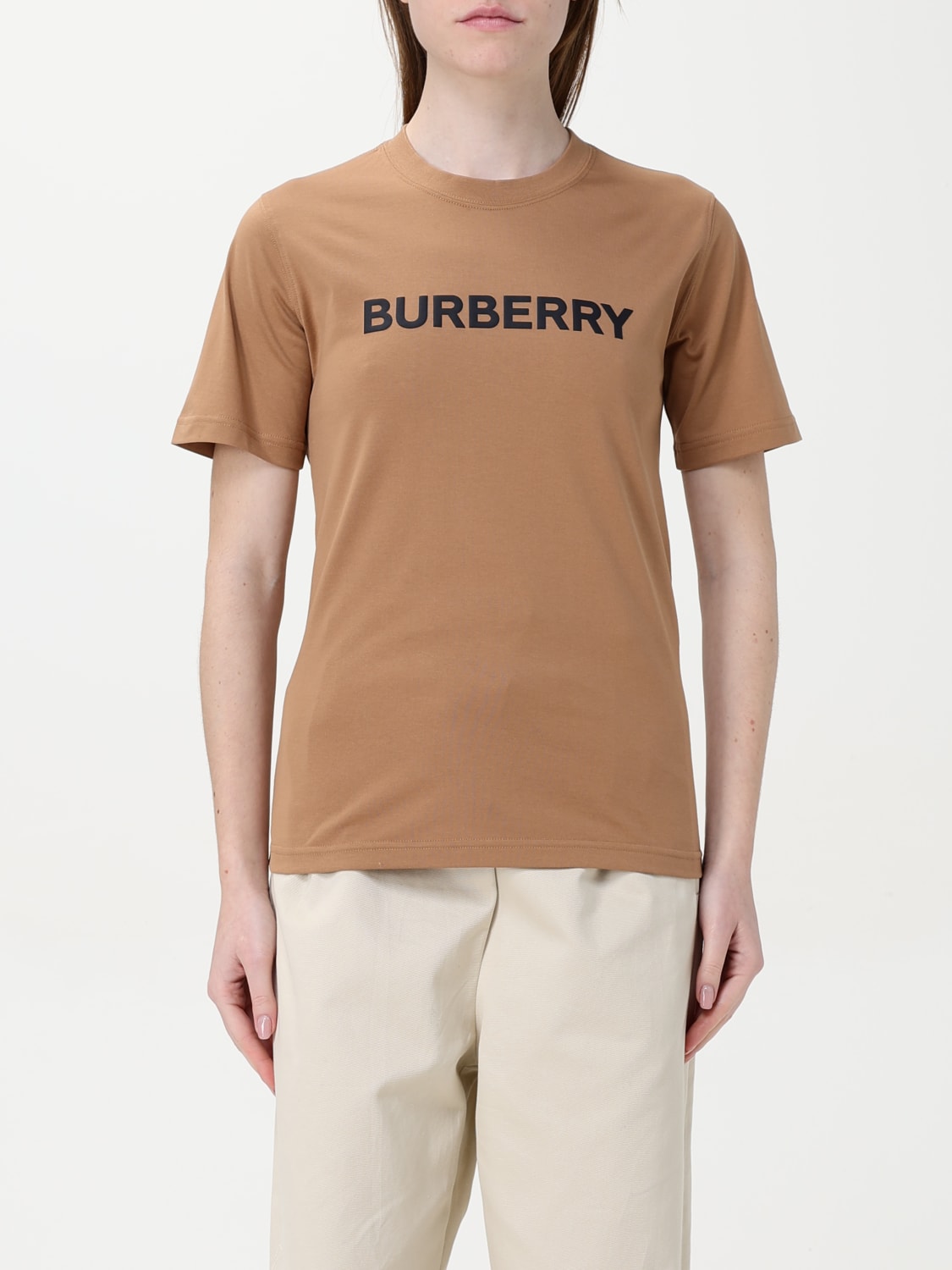 Tシャツ・カットソー BURBERRY Woman T-Shirt Beige 8080427 BURBERRY: T-shirt woman - Beige | Burberry t-shirt 8080427