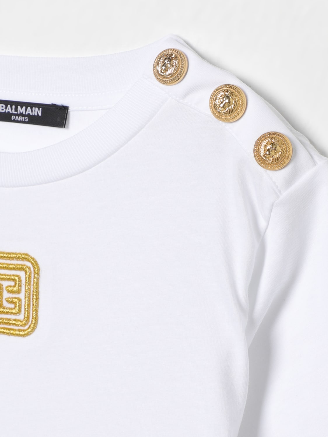 BALMAIN T-SHIRT: T-shirt kids Balmain, White - Img 3