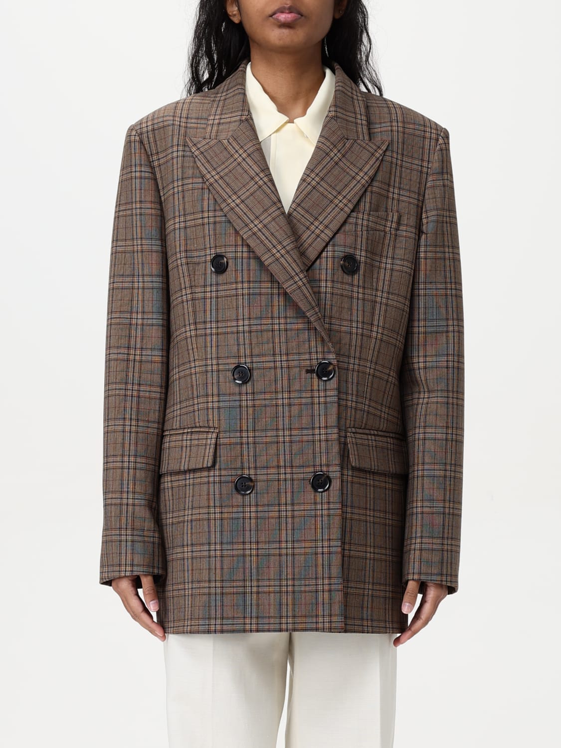 アウターその他 PINKO Woman Blazer Brown 105617A2TH CM0 PINKO: women's blazer - Brown | Pinko blazer 105617A2TH
