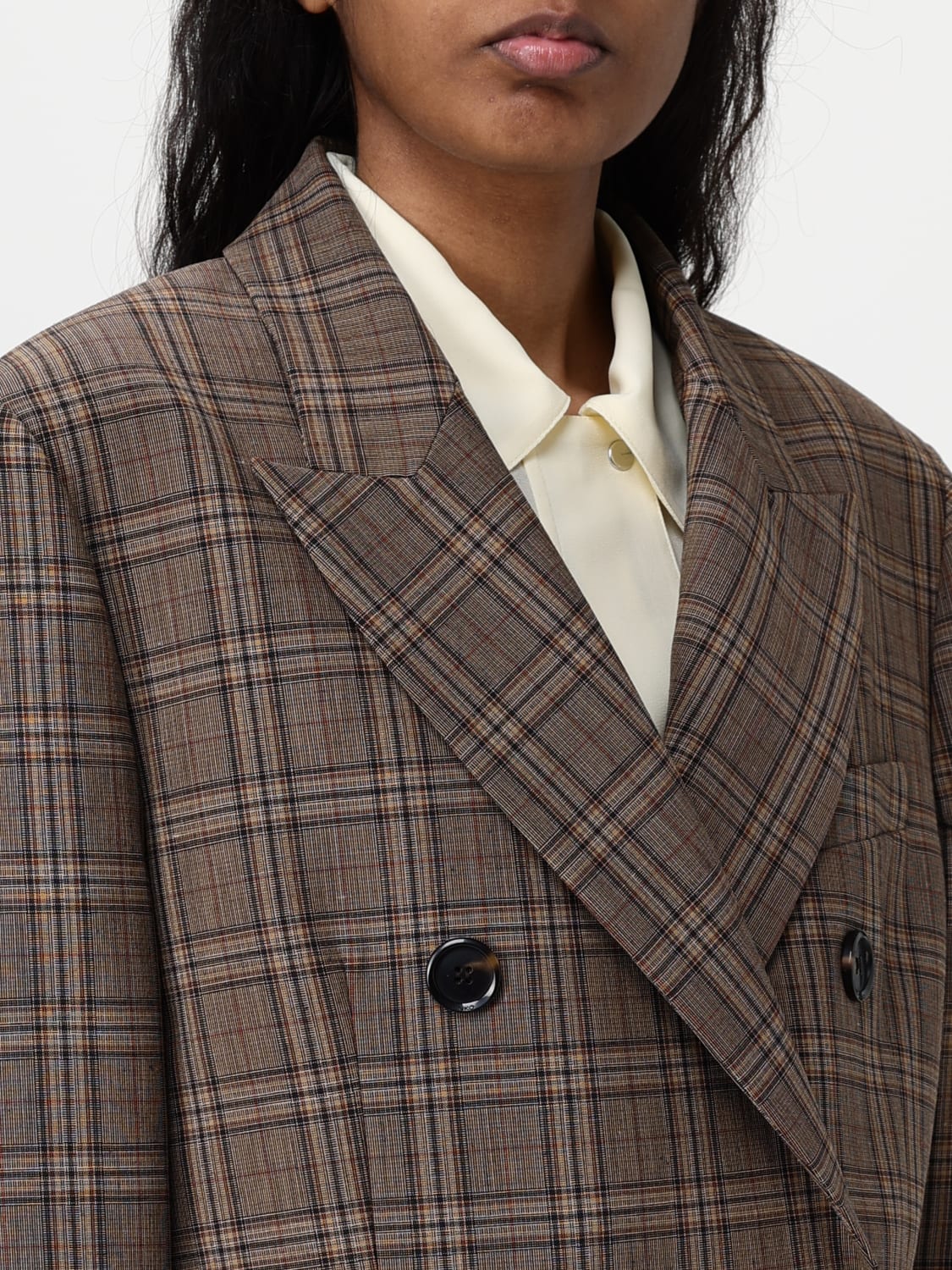 アウターその他 PINKO Woman Blazer Brown 105617A2TH CM0 PINKO: women's blazer - Brown | Pinko blazer 105617A2TH
