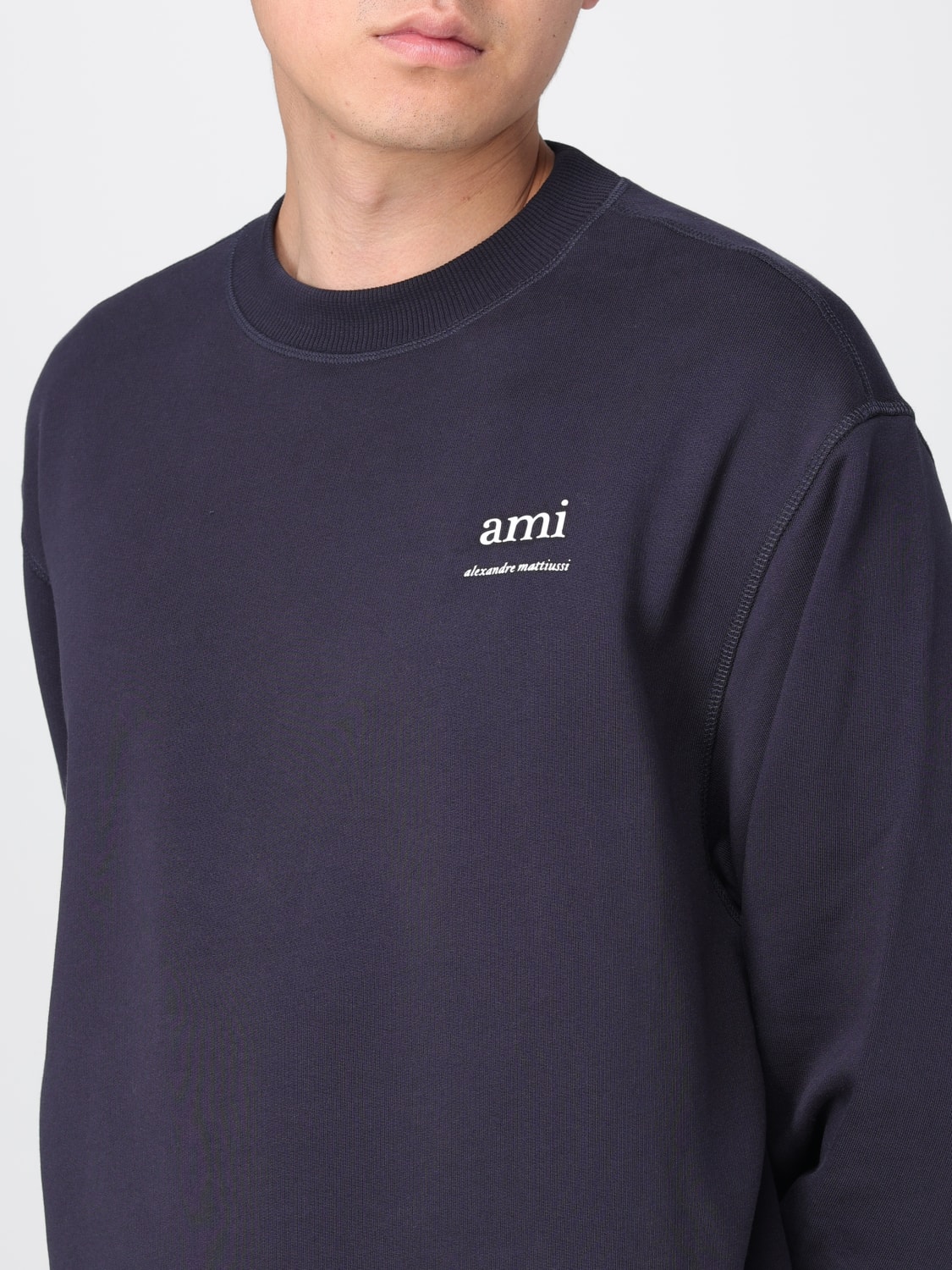 AMI PARIS: Sweatshirt men - Blue | Ami Paris sweatshirt