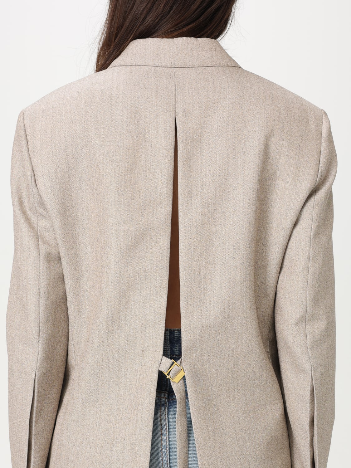 アウターその他 AMI PARIS Woman Blazer Beige FBV211WV0065 725 AMI PARIS: women's blazer - Beige | Ami Paris blazer