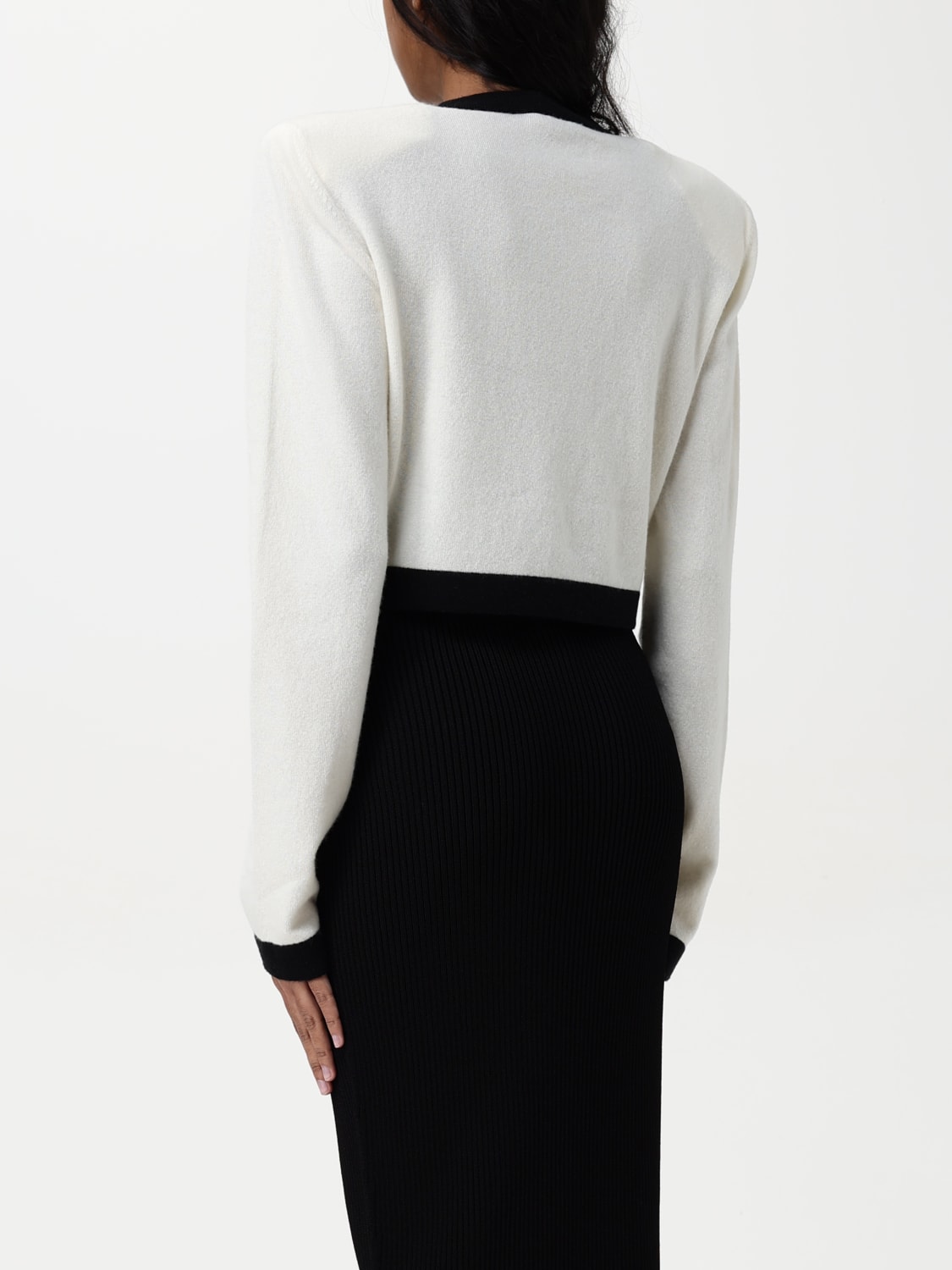 BALMAIN SWEATER: Cardigan woman Balmain, White - Img 3