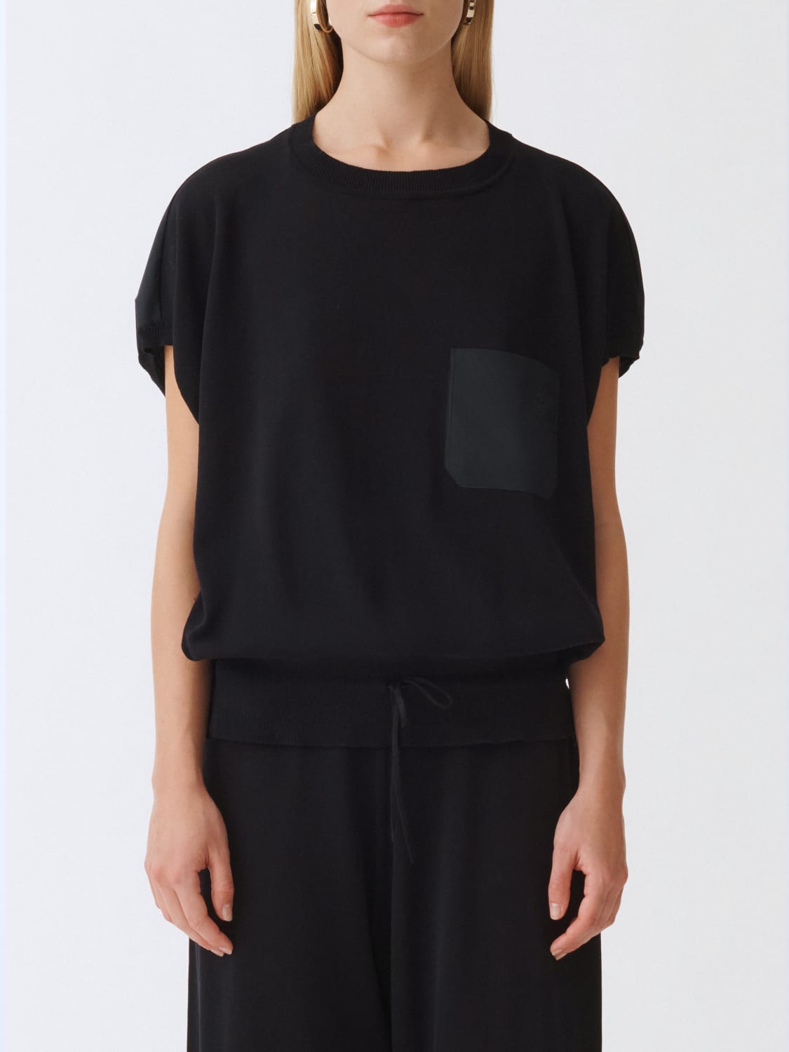 Tシャツ・カットソー FABIANA FILIPPI Woman T-Shirt Blue MAD275F549L399 5146 FABIANA FILIPPI: cotton t-shirt - Blue | Fabiana Filippi t