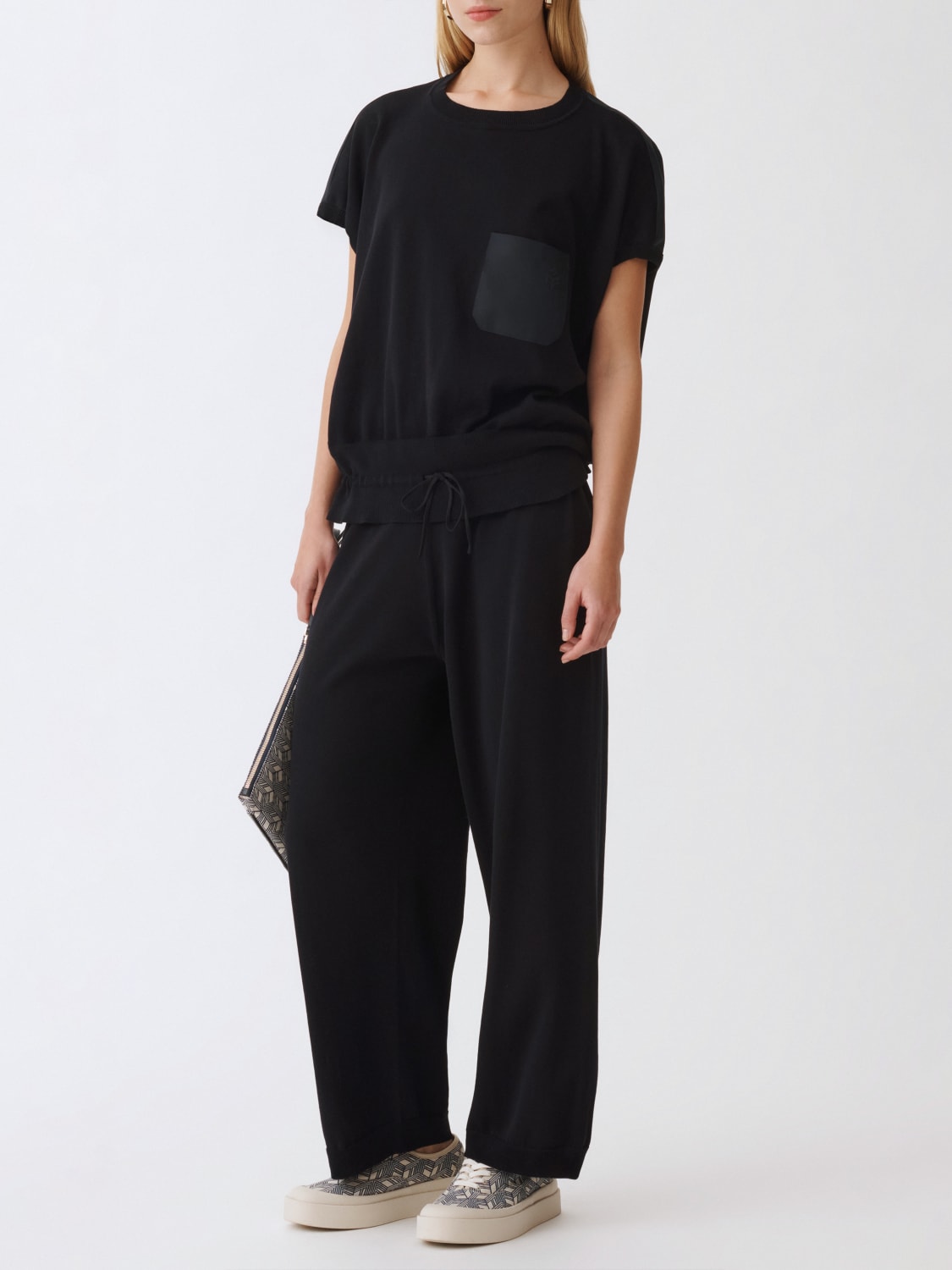 FABIANA FILIPPI: cotton t-shirt - Blue | Fabiana Filippi t
