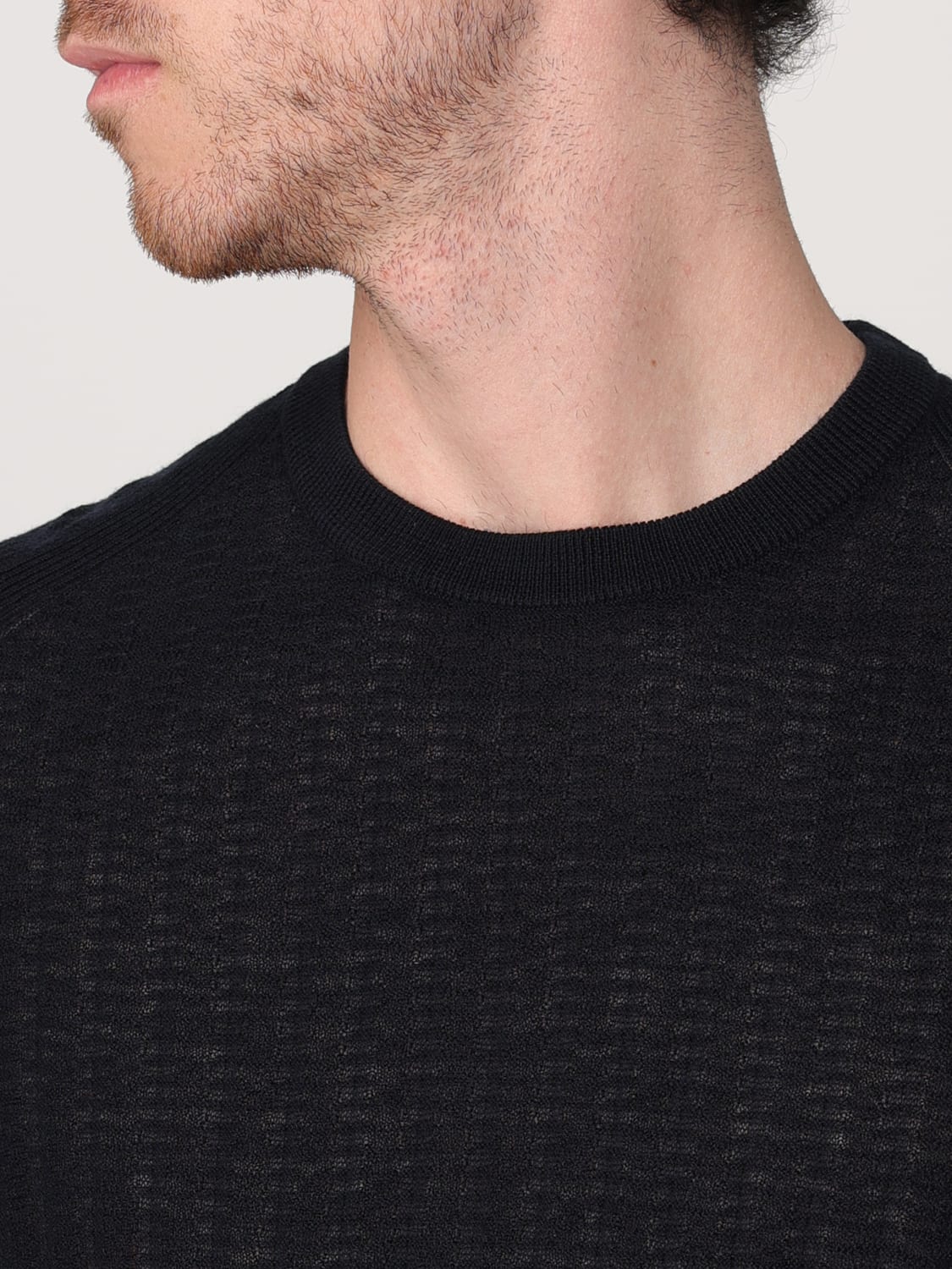 EMPORIO ARMANI SWEATER: Sweater men Emporio Armani, Blue - Img 3