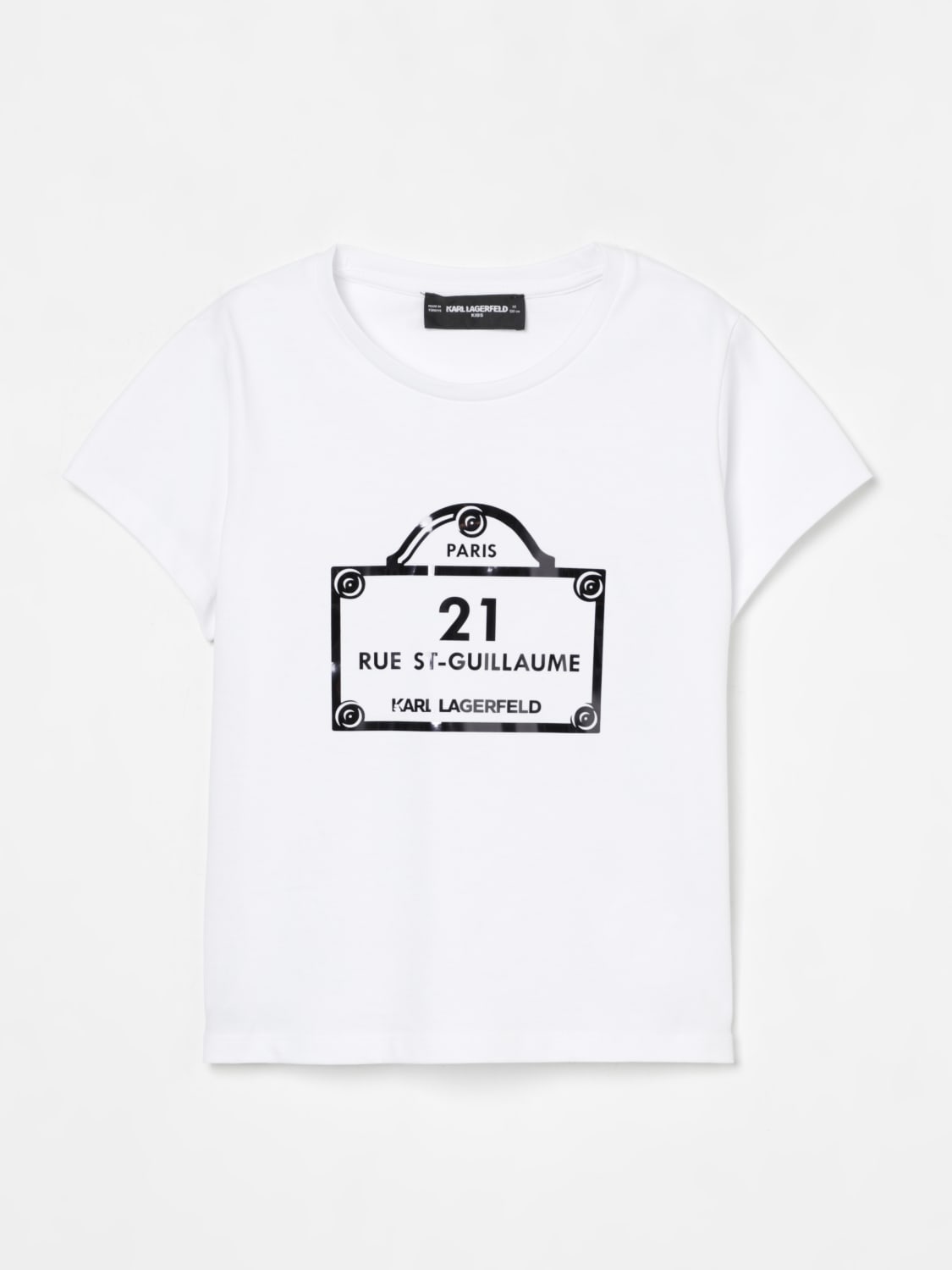 KARL LAGERFELD KIDS T-SHIRT: T-shirt enfant Karl Lagerfeld Kids, Blanc - Img 1