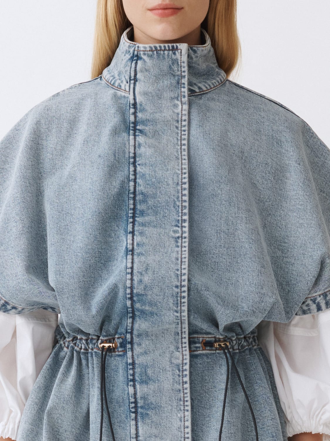 ジャケット FABIANA FILIPPI Woman Jacket Blue CTD265F272L193 5146 FABIANA FILIPPI: Coat woman - Blue | Fabiana Filippi jacket