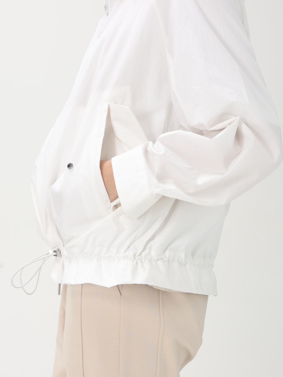 ジャケット MOORER Woman Jacket White MODGI101044 U0109 MOORER: Jacket woman - White | Moorer jacket MODGI101044