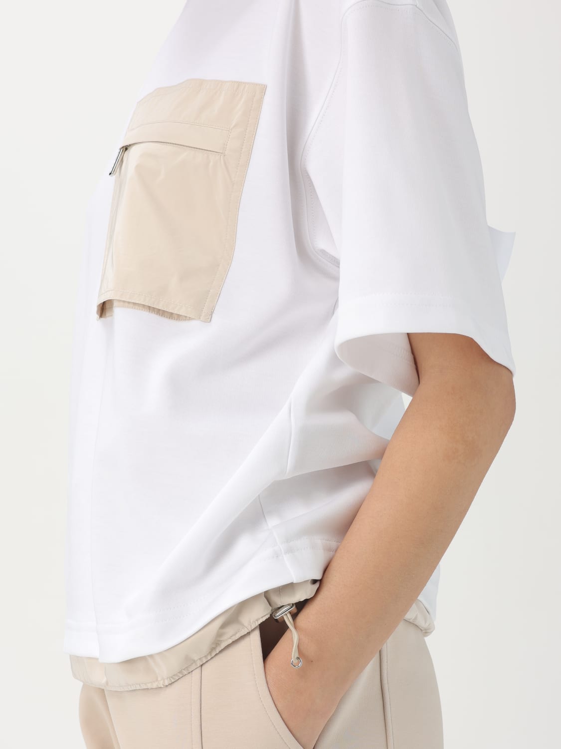 Tシャツ・カットソー MOORER Woman T-Shirt White MODTS100012 U0100 MOORER: T-shirt woman - White | Moorer t-shirt MODTS100012