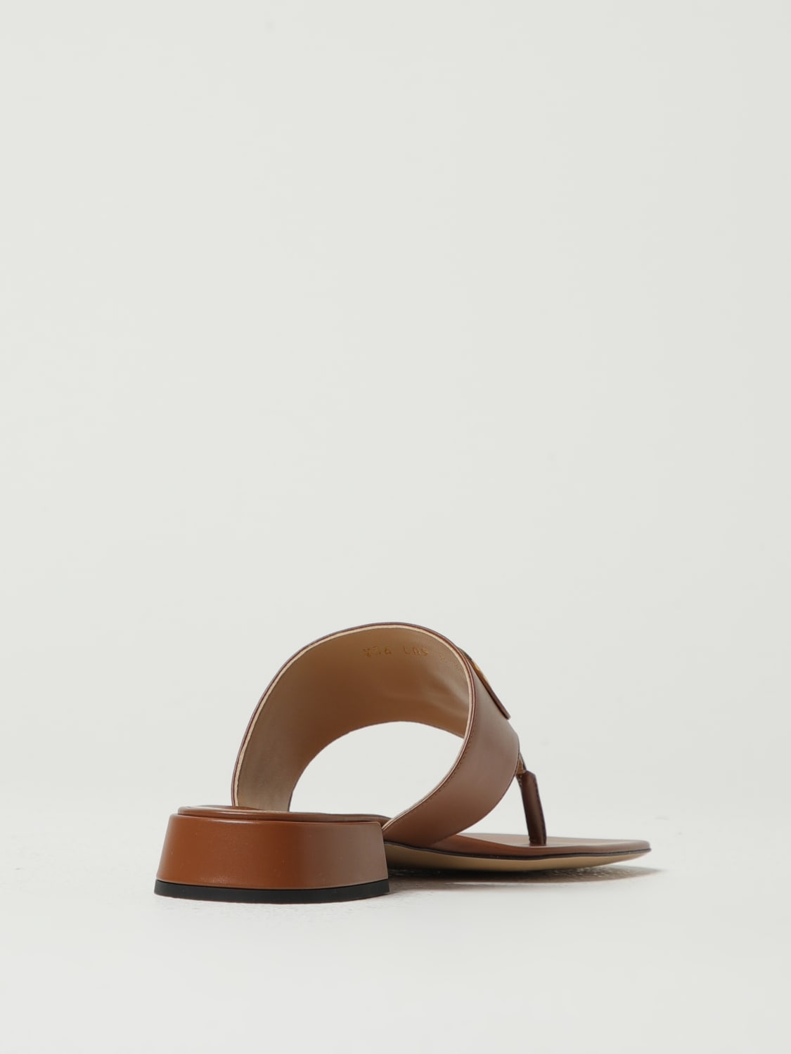 シューズ・サンダルその他 VALENTINO Woman Flat sandals Brown 6W0S0C49VOD KEL Valentino Garavani Rockstud Metallic City Flat Slide Sandals