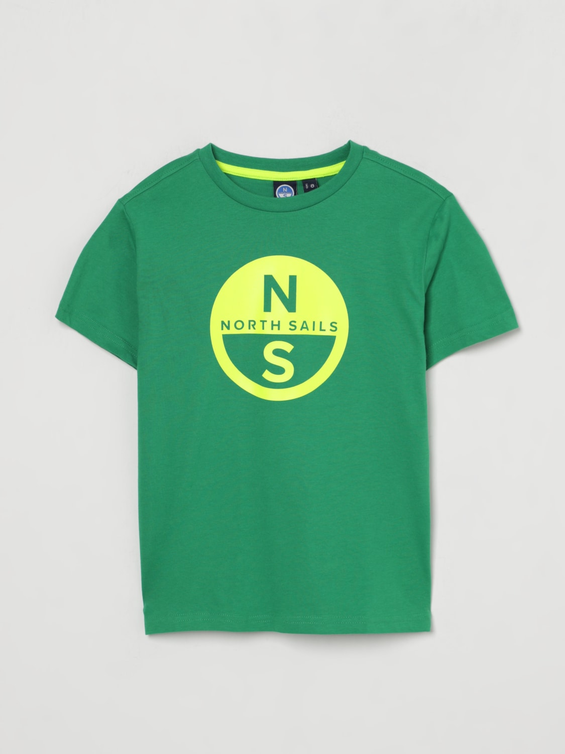 NORTH SAILS T-SHIRT: T-shirt in cotone con logo North Sails, Verde - Img 1