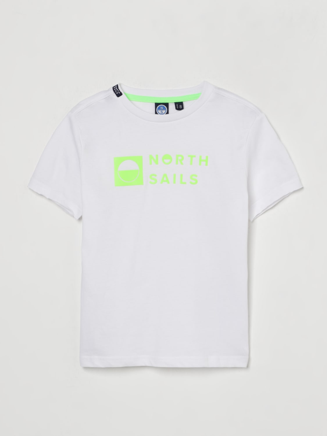 NORTH SAILS T-SHIRT: T-shirt in cotone con logo North Sails, Bianco - Img 1