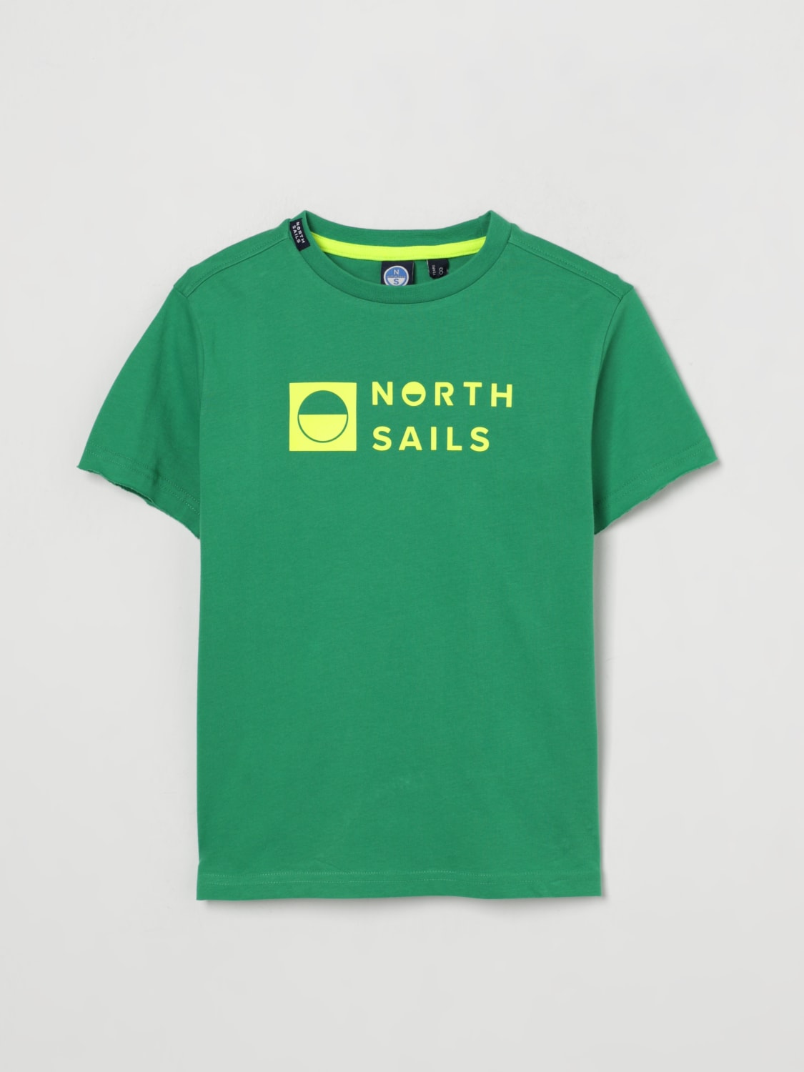 NORTH SAILS T-SHIRT: T-shirt in cotone con logo North Sails, Verde - Img 1