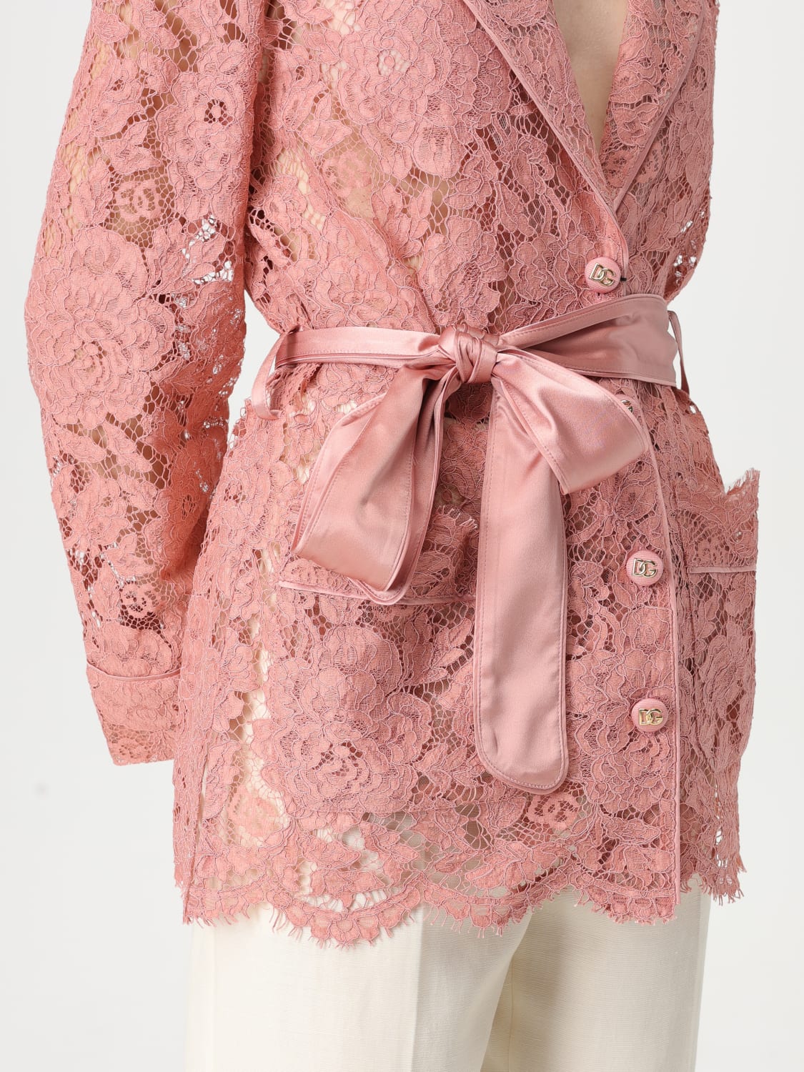 DOLCE & GABBANA CHEMISE: Chemise femme Dolce & Gabbana, Rose - Img 4